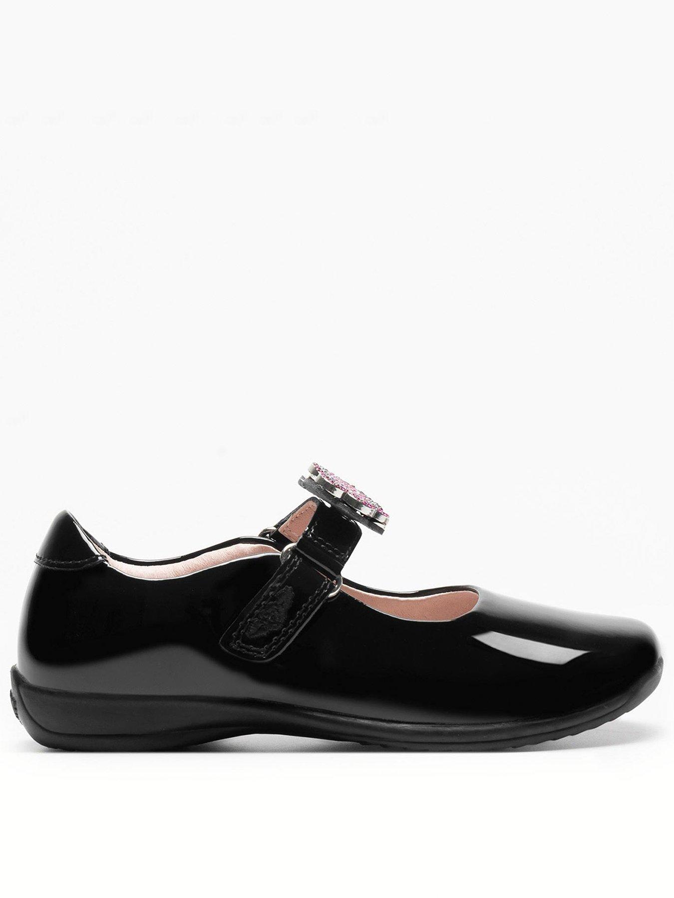 Lelli Kelly Lelli Kelly Luna Butterfly Interchangeable Strap Mary Jane School Shoe - Black