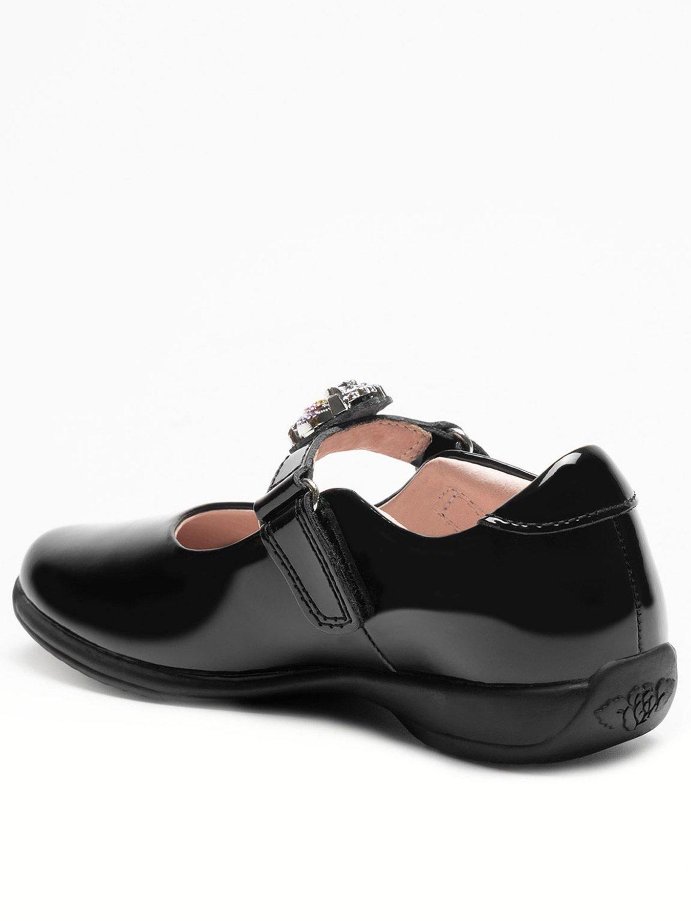 Image 3 of 6 of Lelli Kelly Lelli Kelly Bianca Unicorn Interchangeable Strap Mary Jane School Shoe - Black