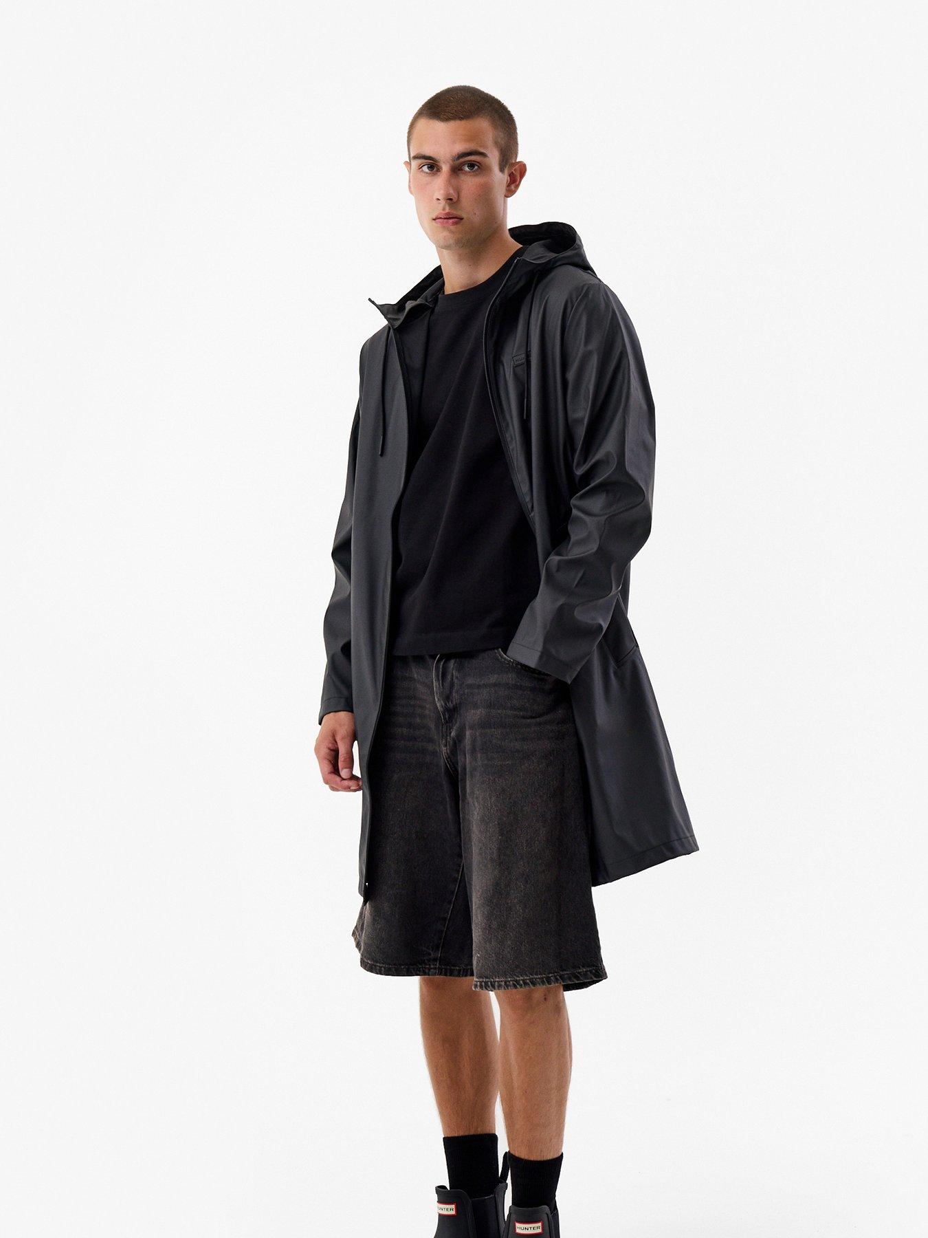 hunter-andrea-pu-rain-coat-black