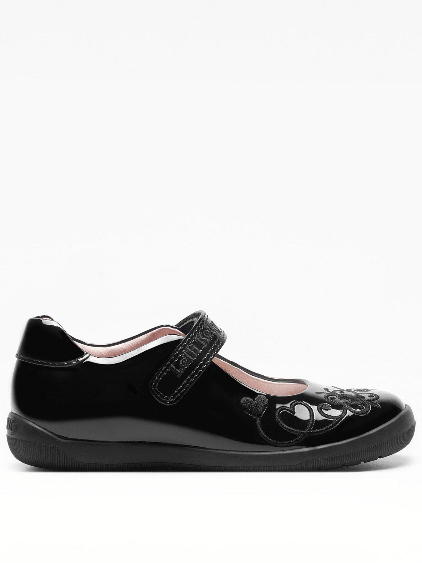 Lelli Kelly Lelli Kelly Erica Heart Mary Jane School Shoe - Black