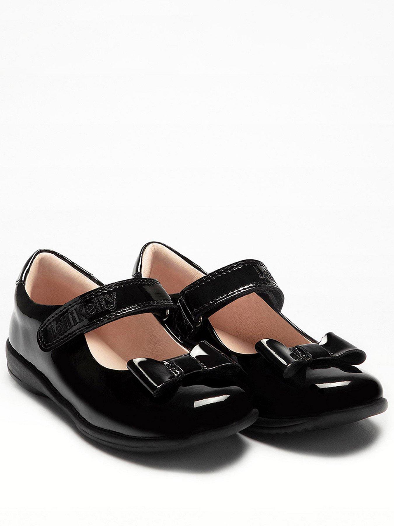 Lelli Kelly Perrie Bow Patent School Shoe - Black