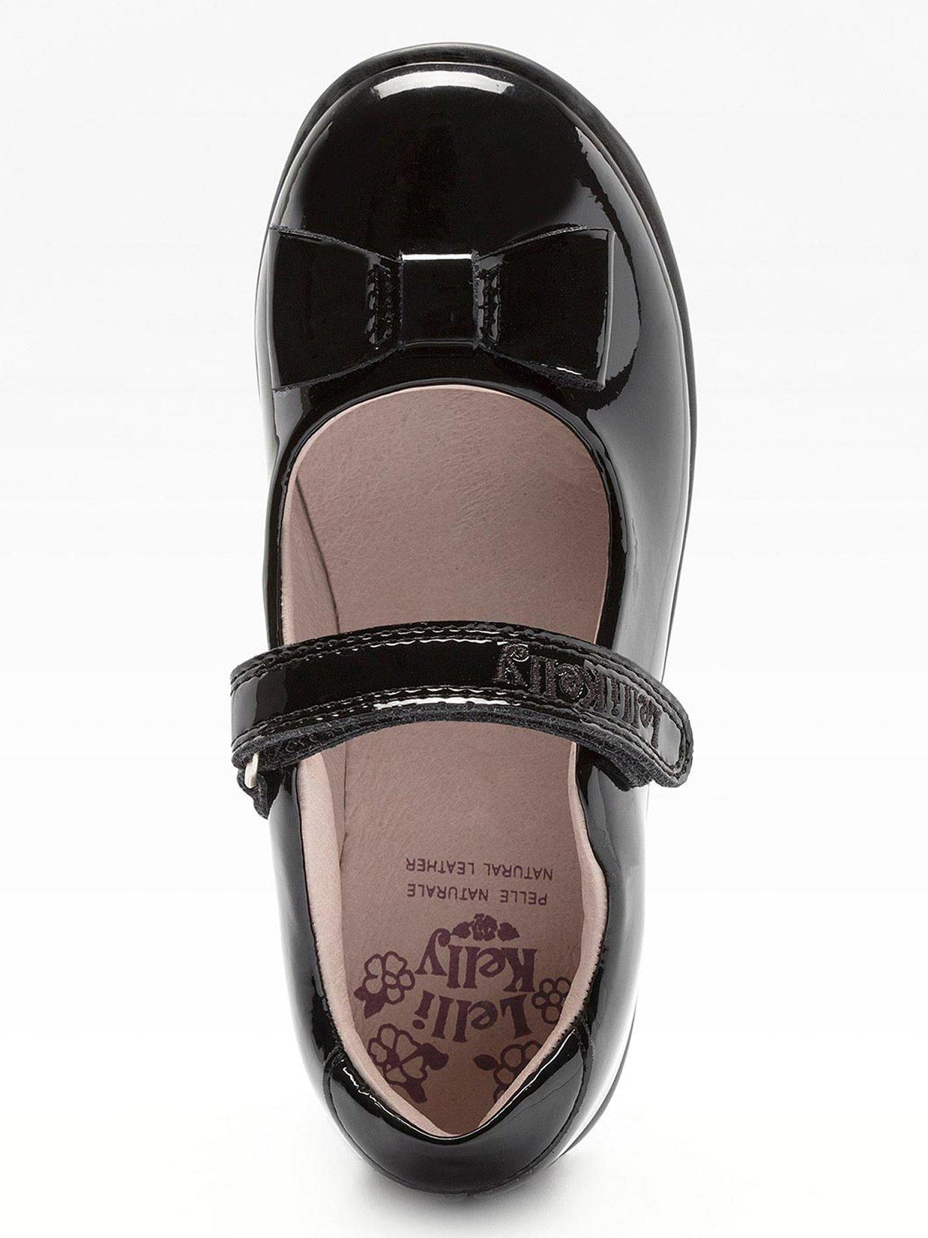 Image 4 of 4 of Lelli Kelly Perrie Bow Patent School Shoe - Black