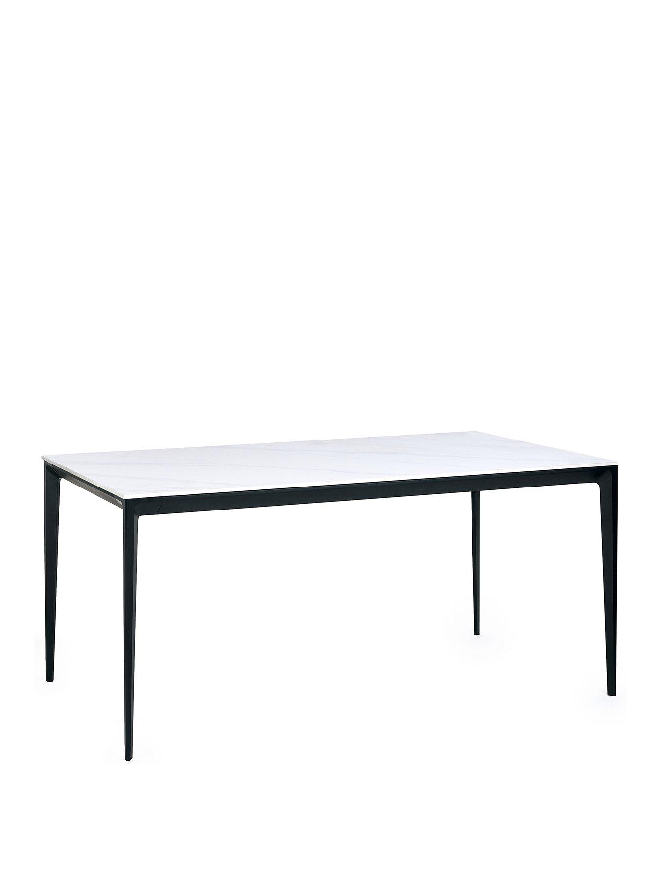 Image 2 of 4 of Julian Bowen Miami Rectangular Stone Top Dining Table
