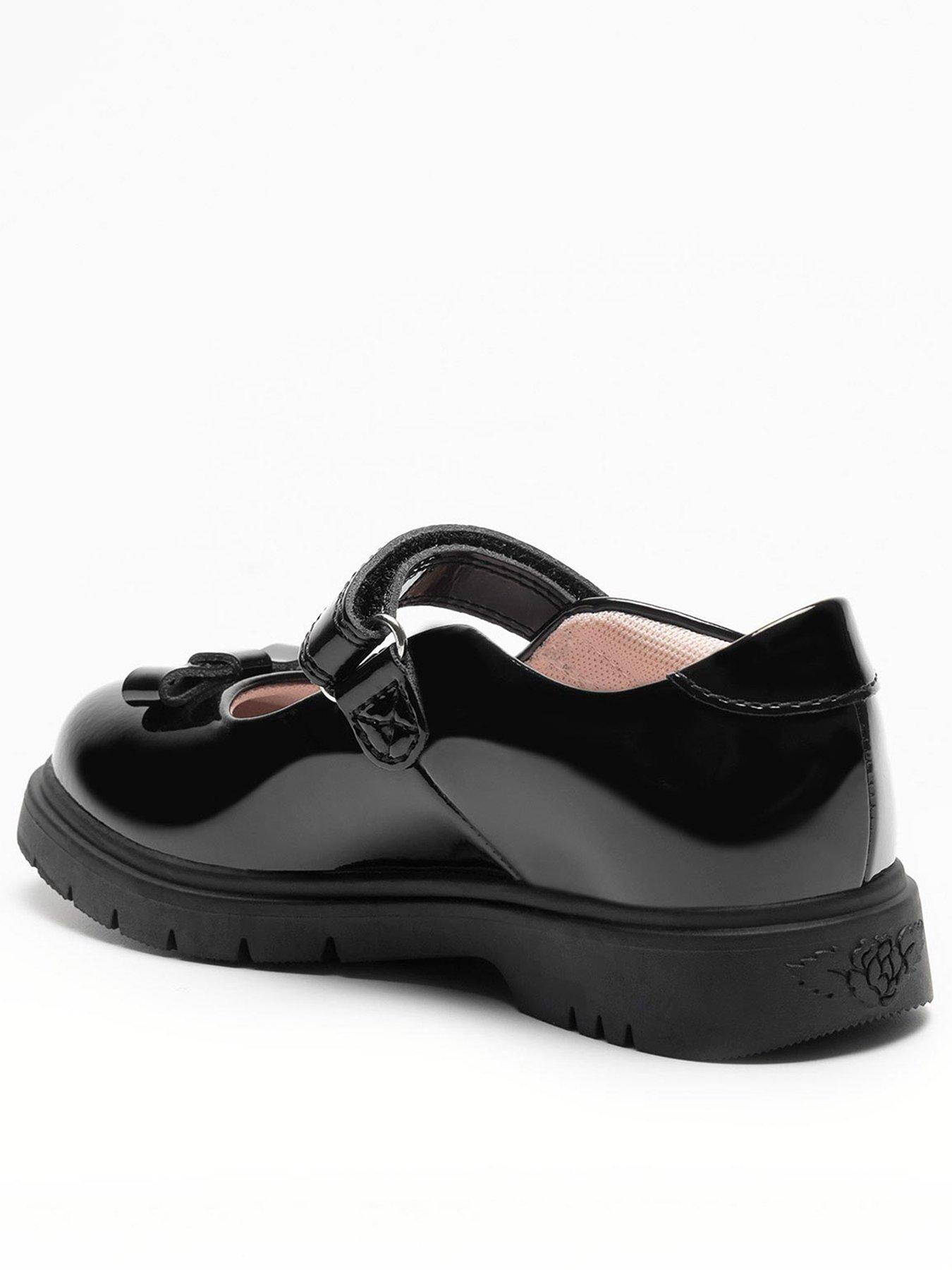 Lelli Kelly Jolie Bow Chunky Sole Mary Jane School Shoe Black - Main Image