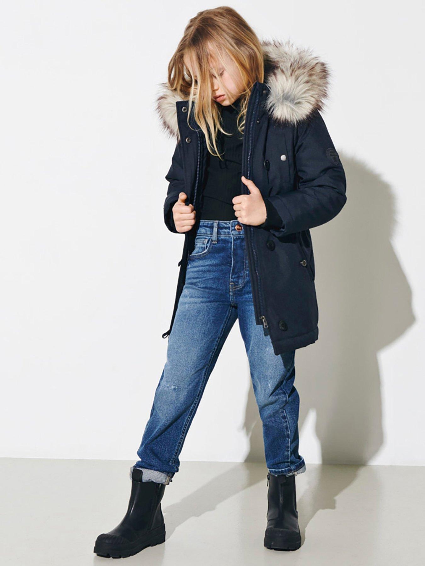 only-kids-girls-parka-black