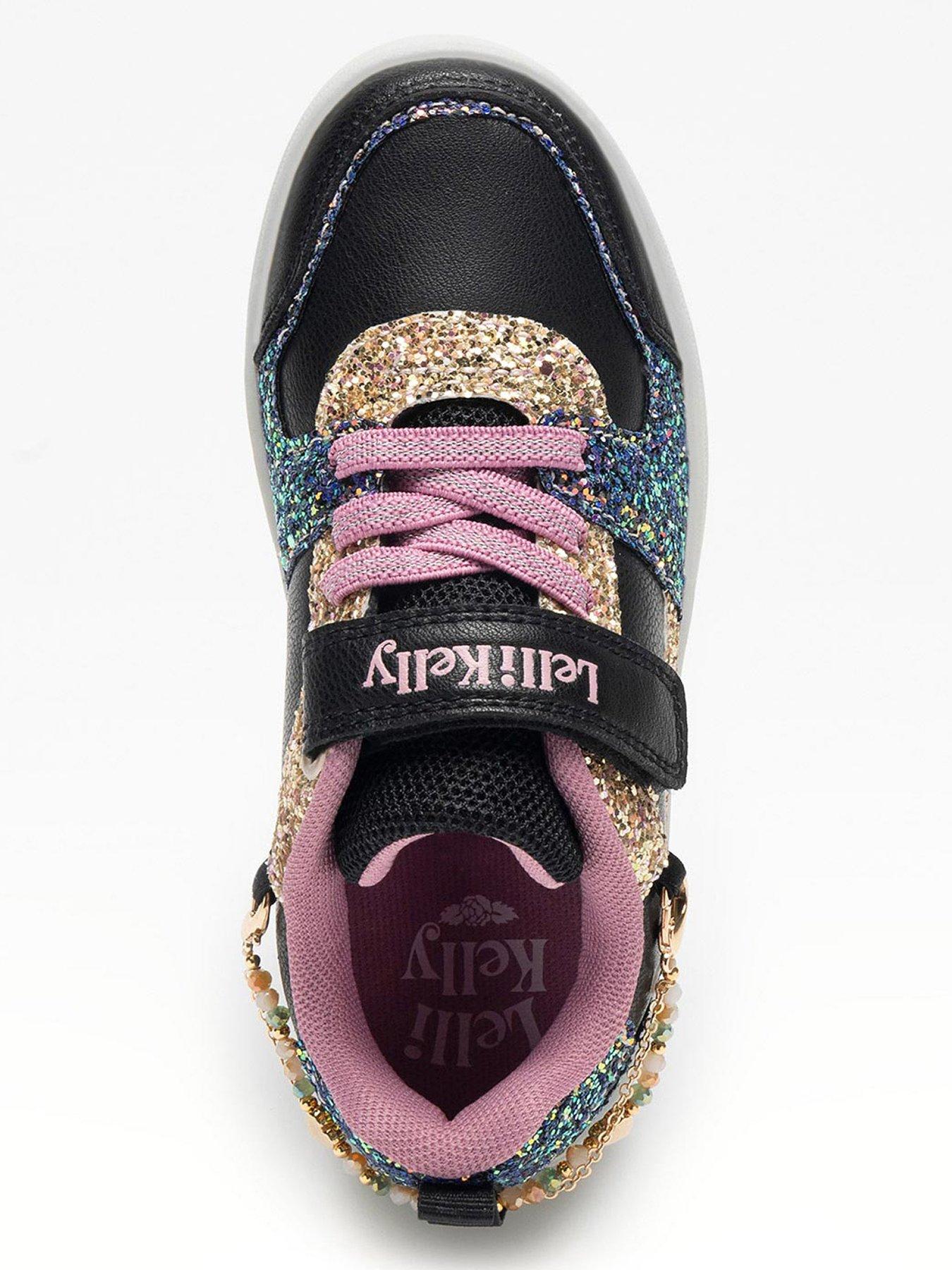 Image 3 of 4 of Lelli Kelly Gioiello Bracelet Glitter Trainer - Black