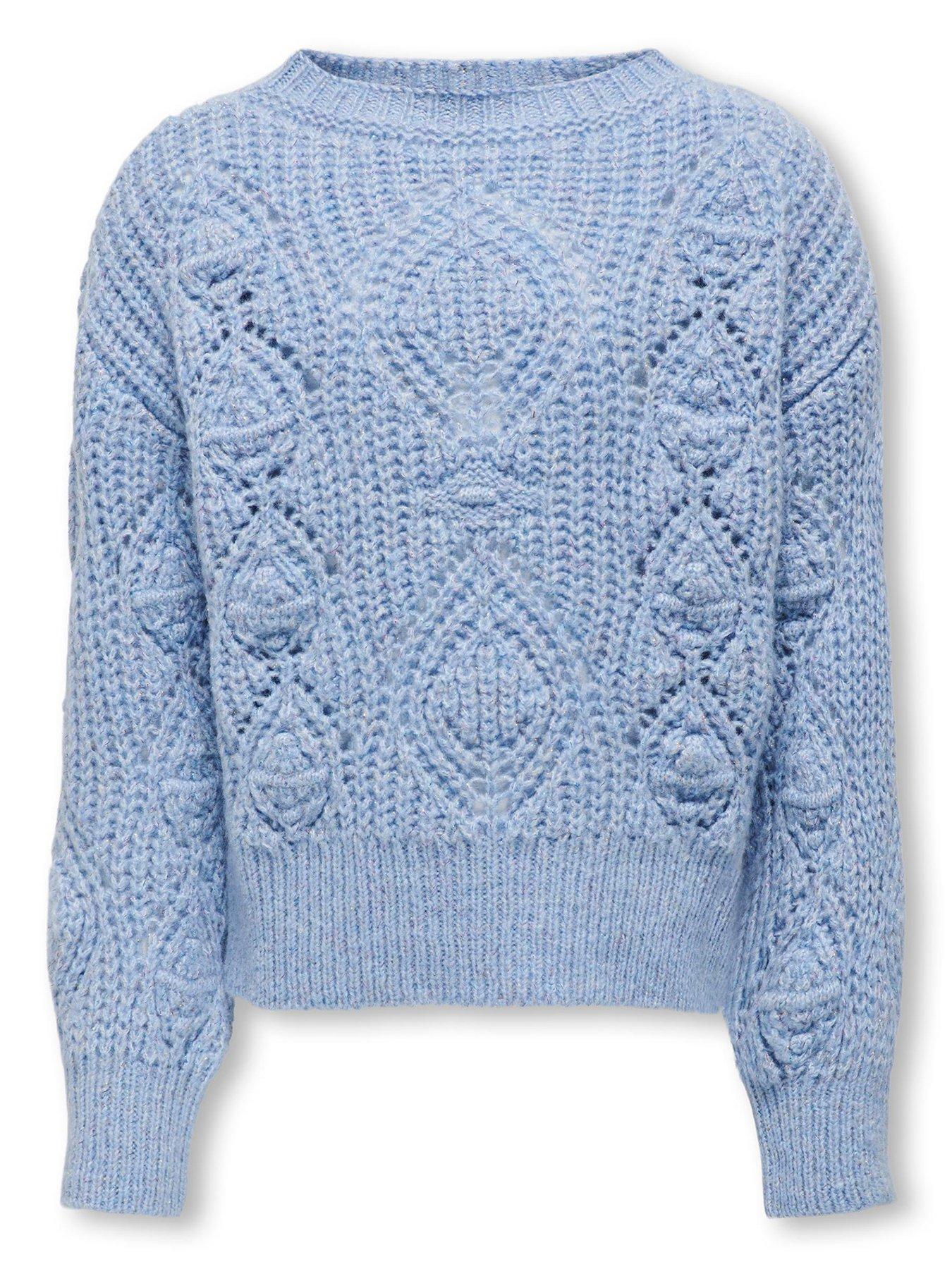 only-kids-girls-glitter-knitted-jumper-light-blue