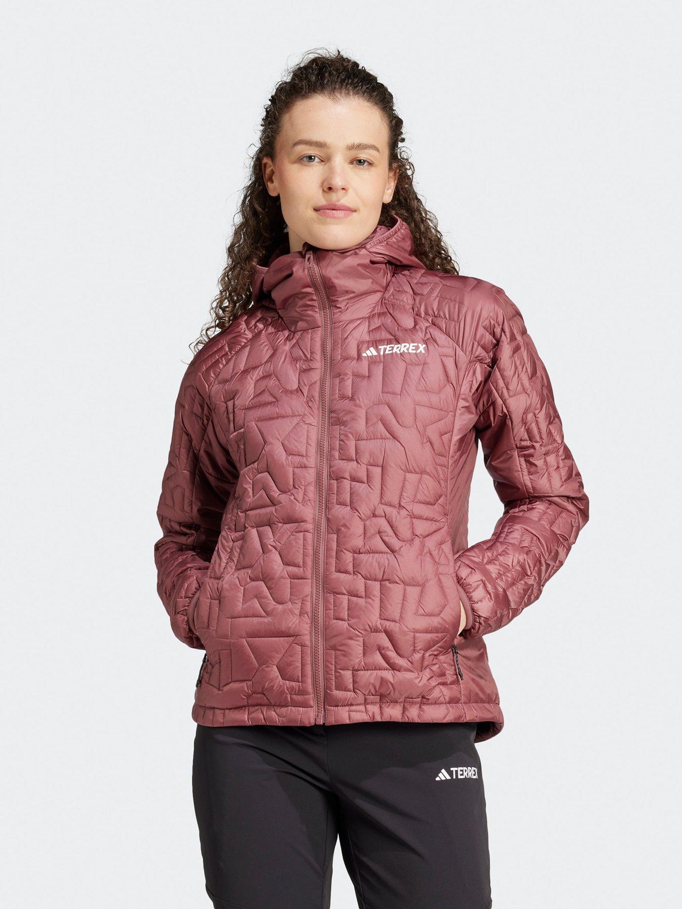adidas Terrex Womens Xpr Lightly Filled Hiking Jacket - Quiet Crimson