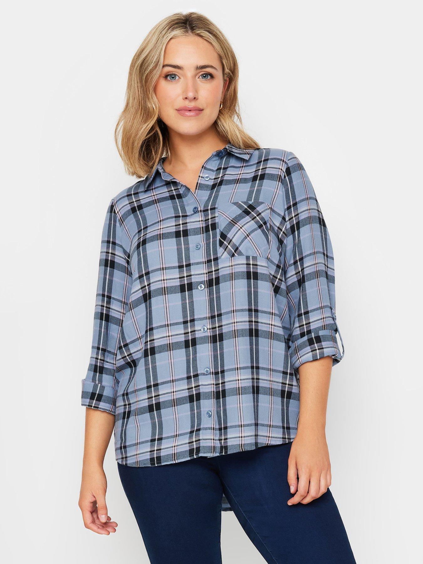 mco-checked-boyfriend-shirt-bluefront