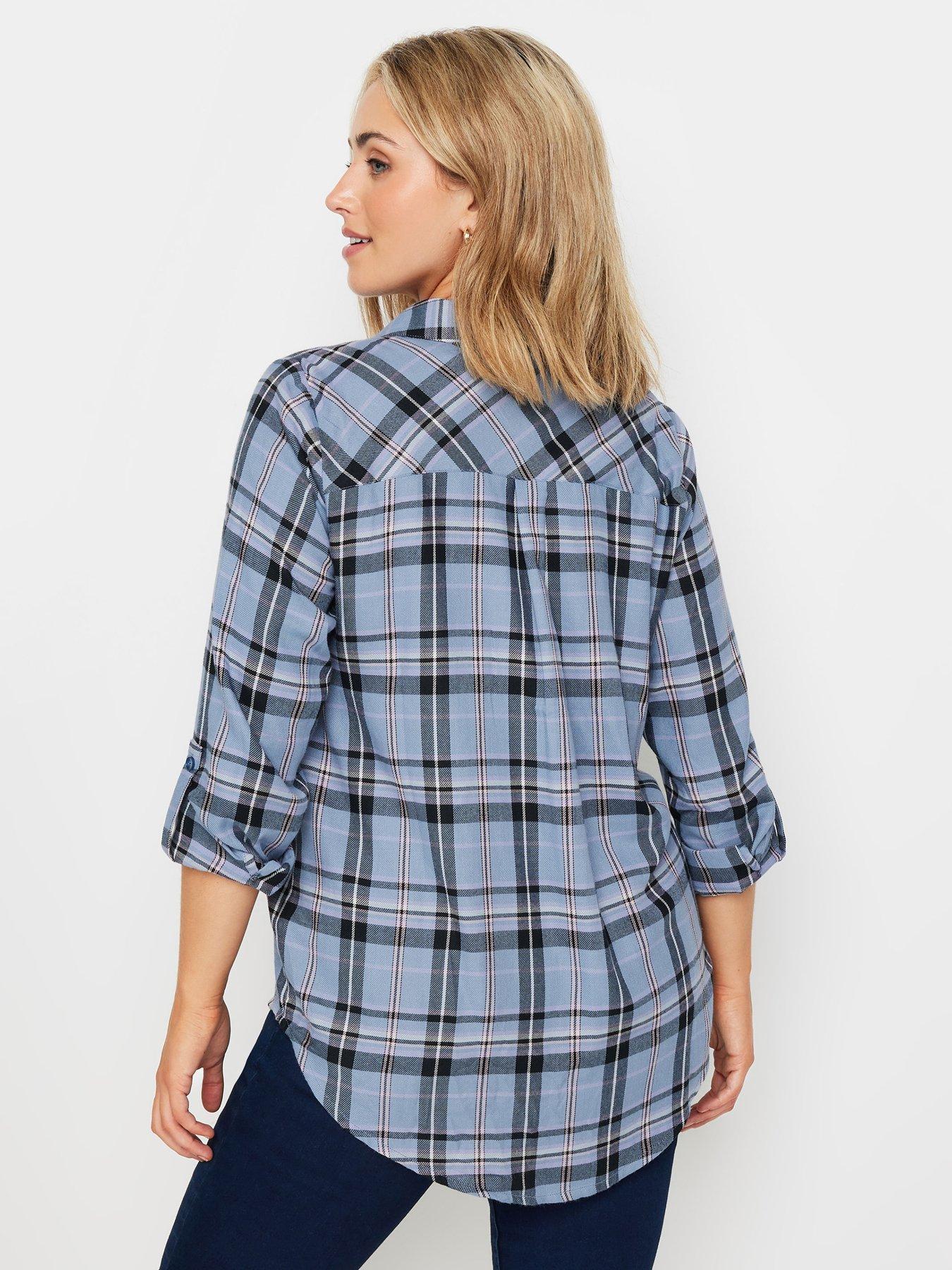 mco-checked-boyfriend-shirt-bluestillFront