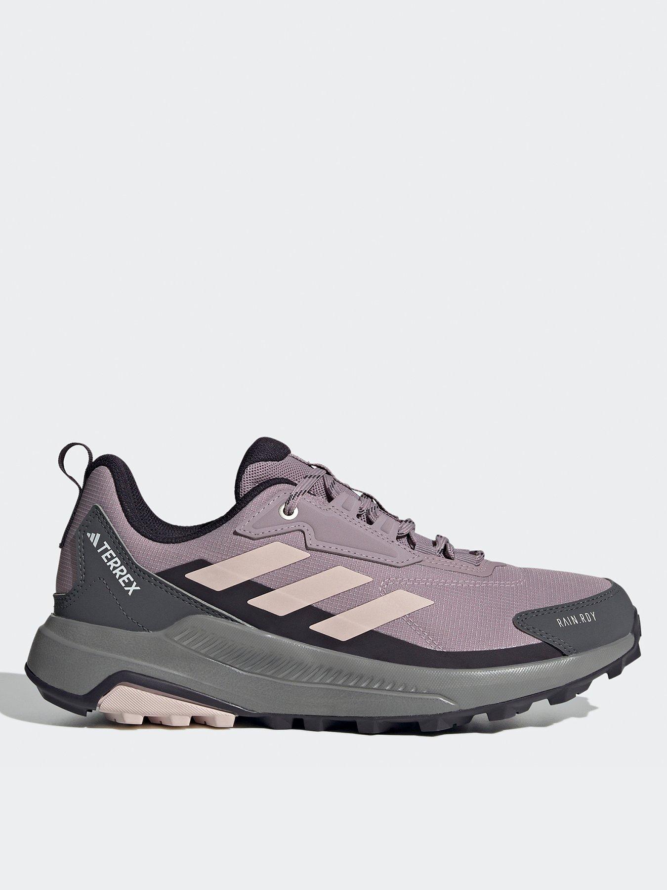 adidas Terrex Womens Anylander Rain Ready Waterproof Hiking Shoes - Purple