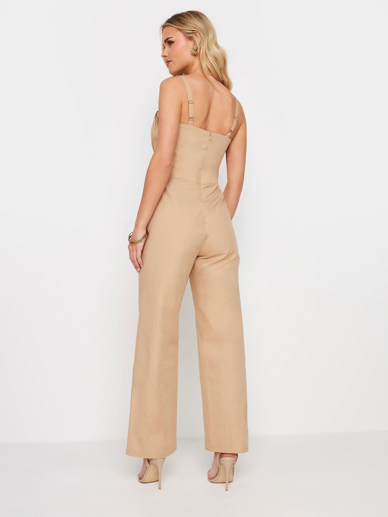 pixiegirl-petite-bust-detail-jumpsuit-naturalstillFront