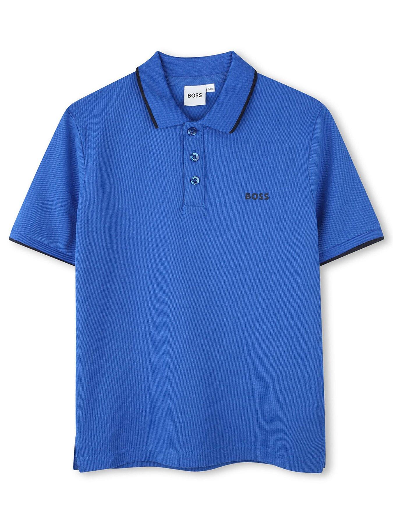 boss-boys-short-sleeve-logo-polo-bright-blue