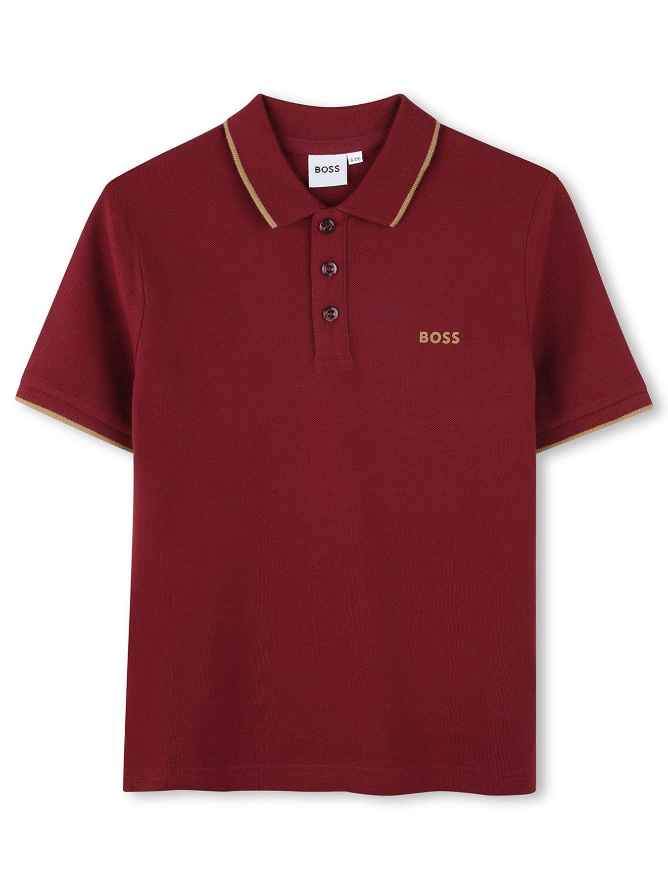 boss-boys-short-sleeve-logo-polo-red