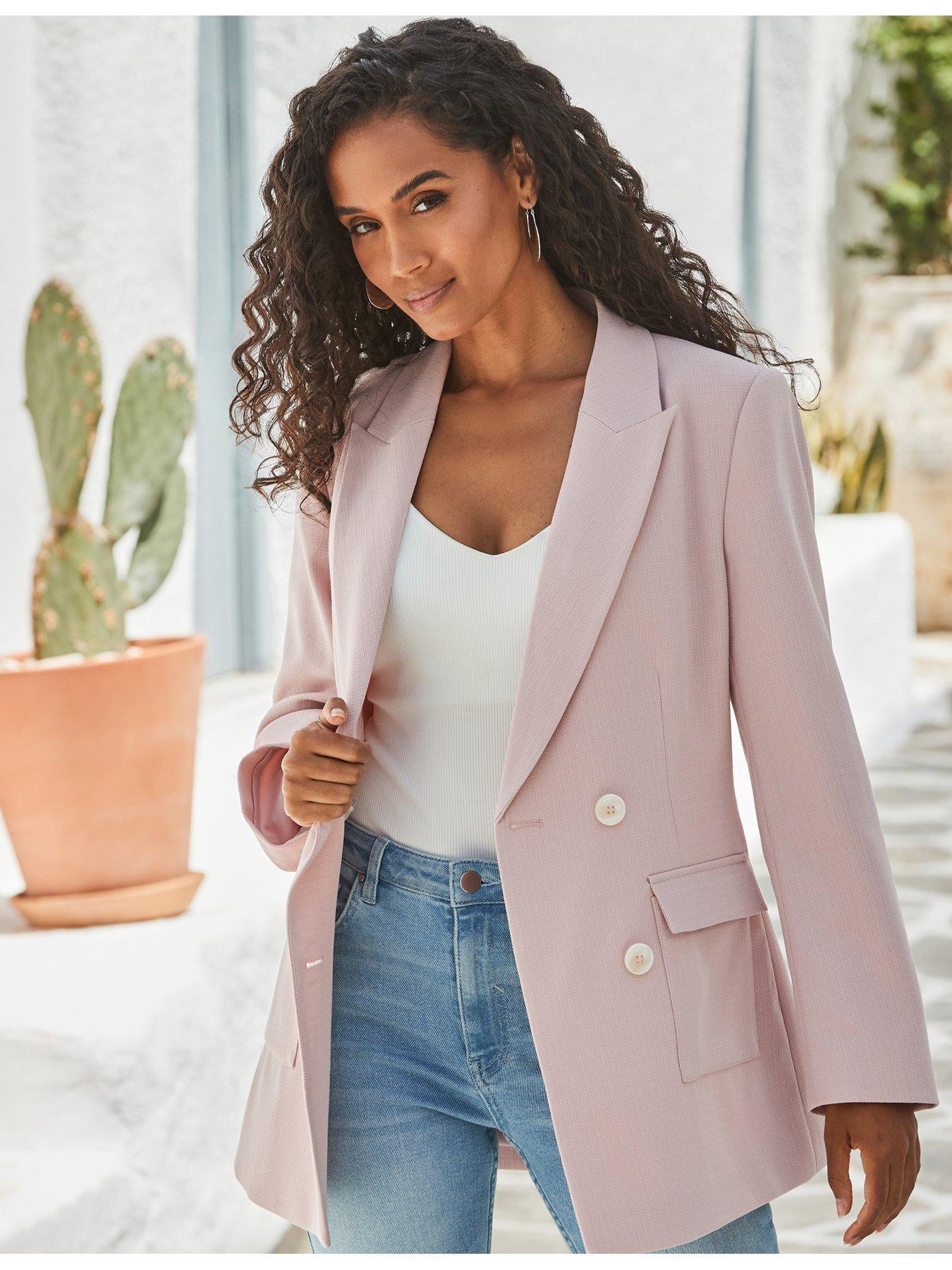 sosandar-textured-double-breasted-longline-blazer-pinkdetail