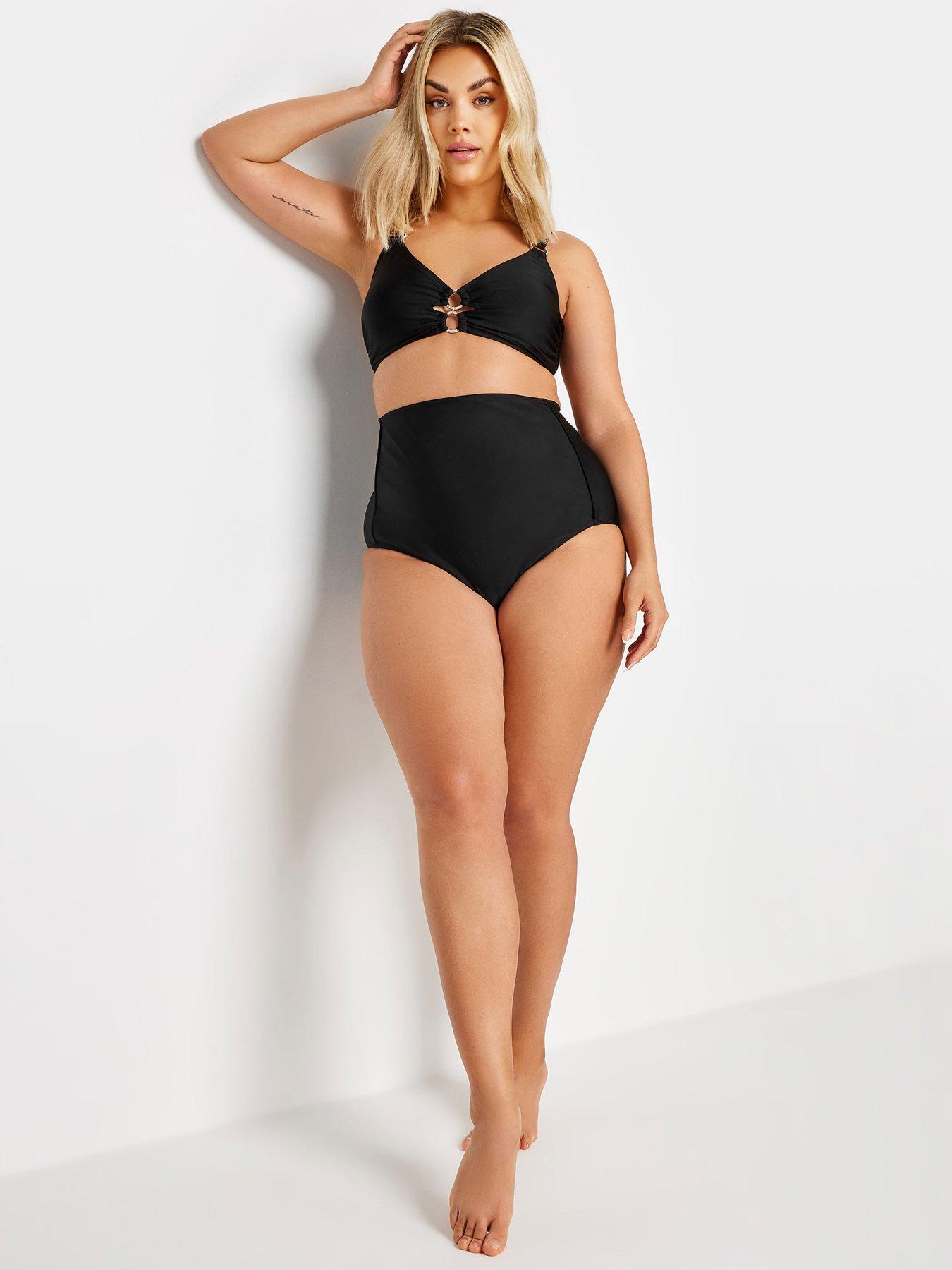 yours-curve-diamante-trim-bikini-top-blackback