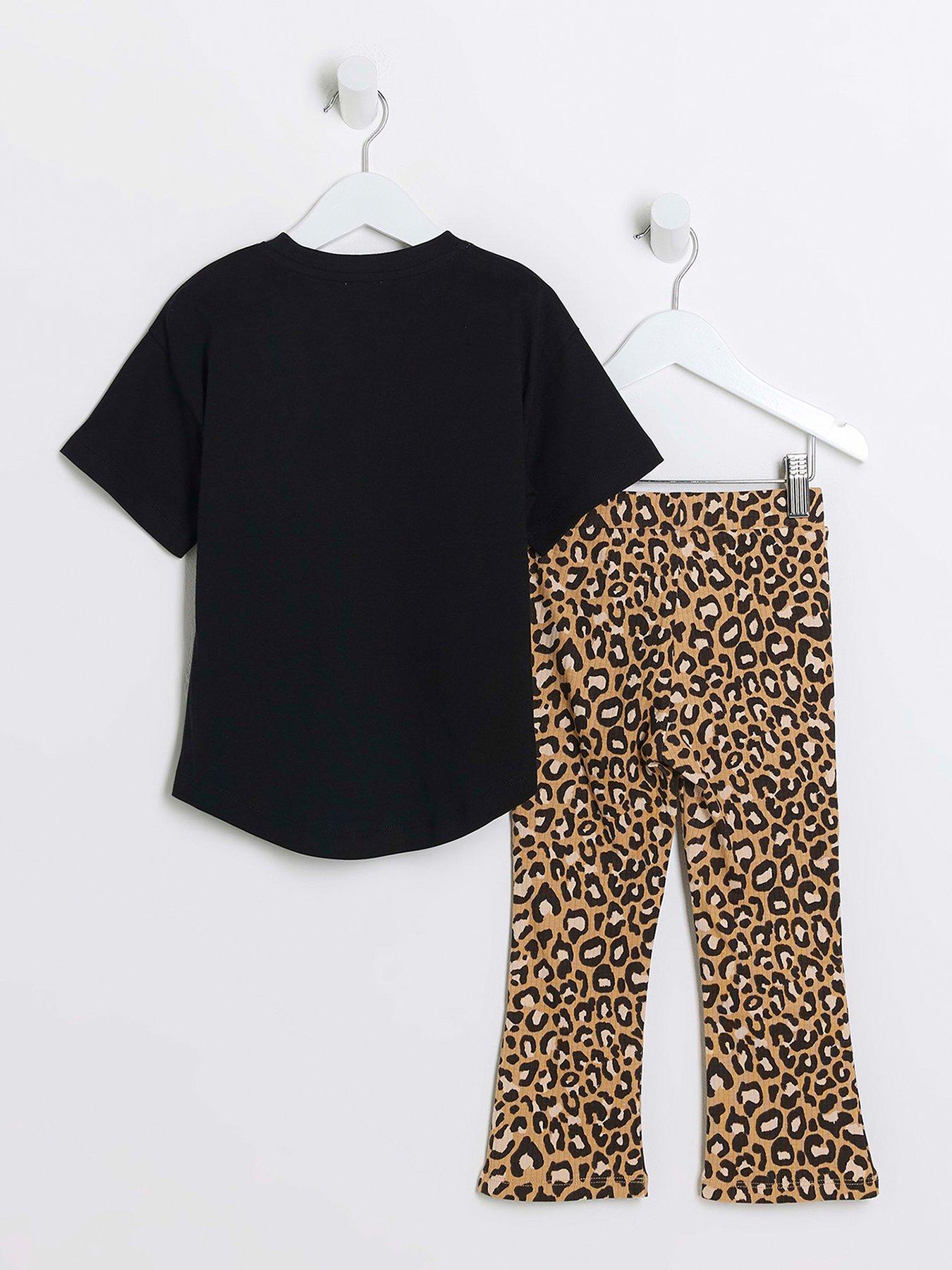 river-island-mini-mini-girls-leopard-print-t-shirt-set-blackback