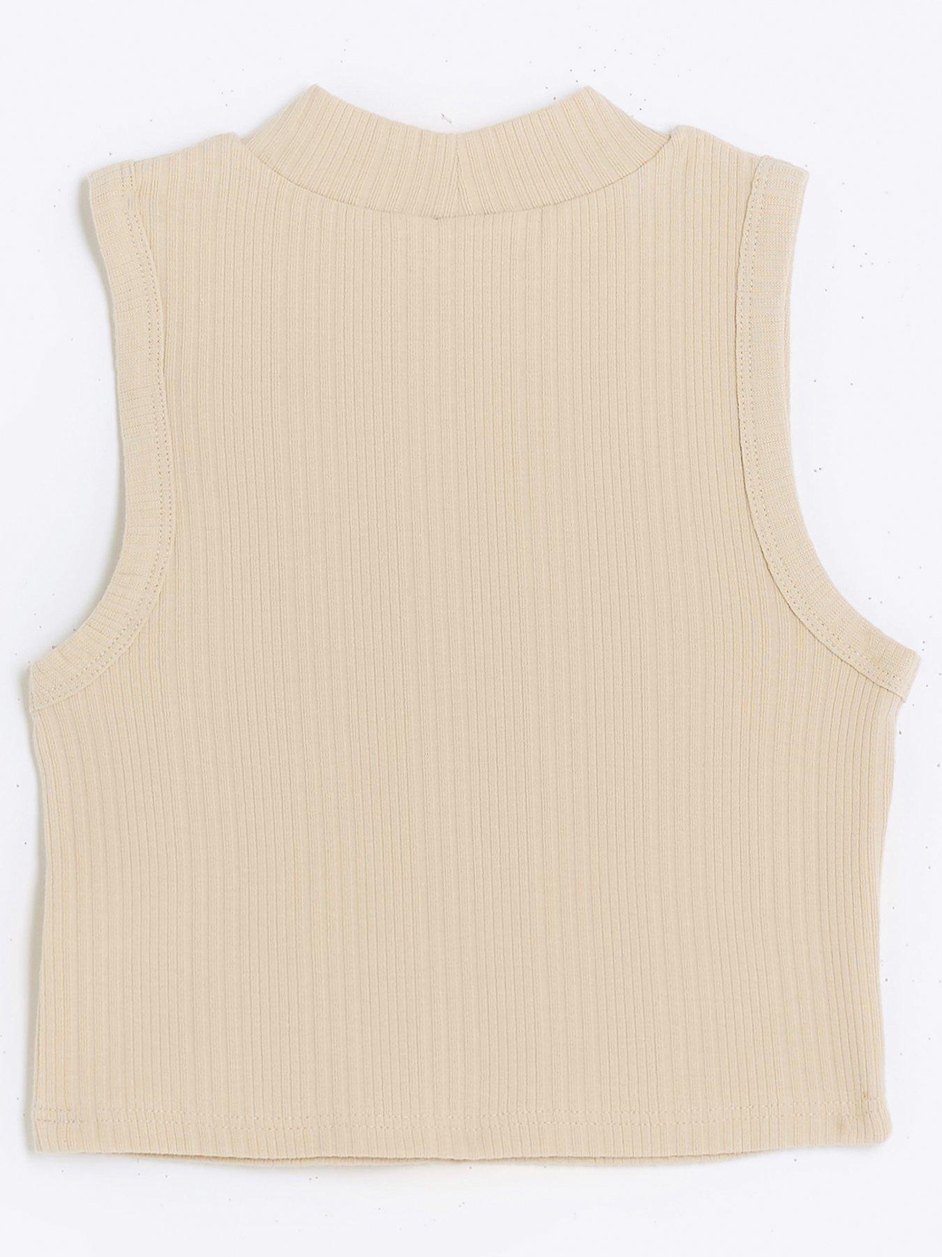 river-island-girls-ribbed-high-neck-tank-top-beigeback