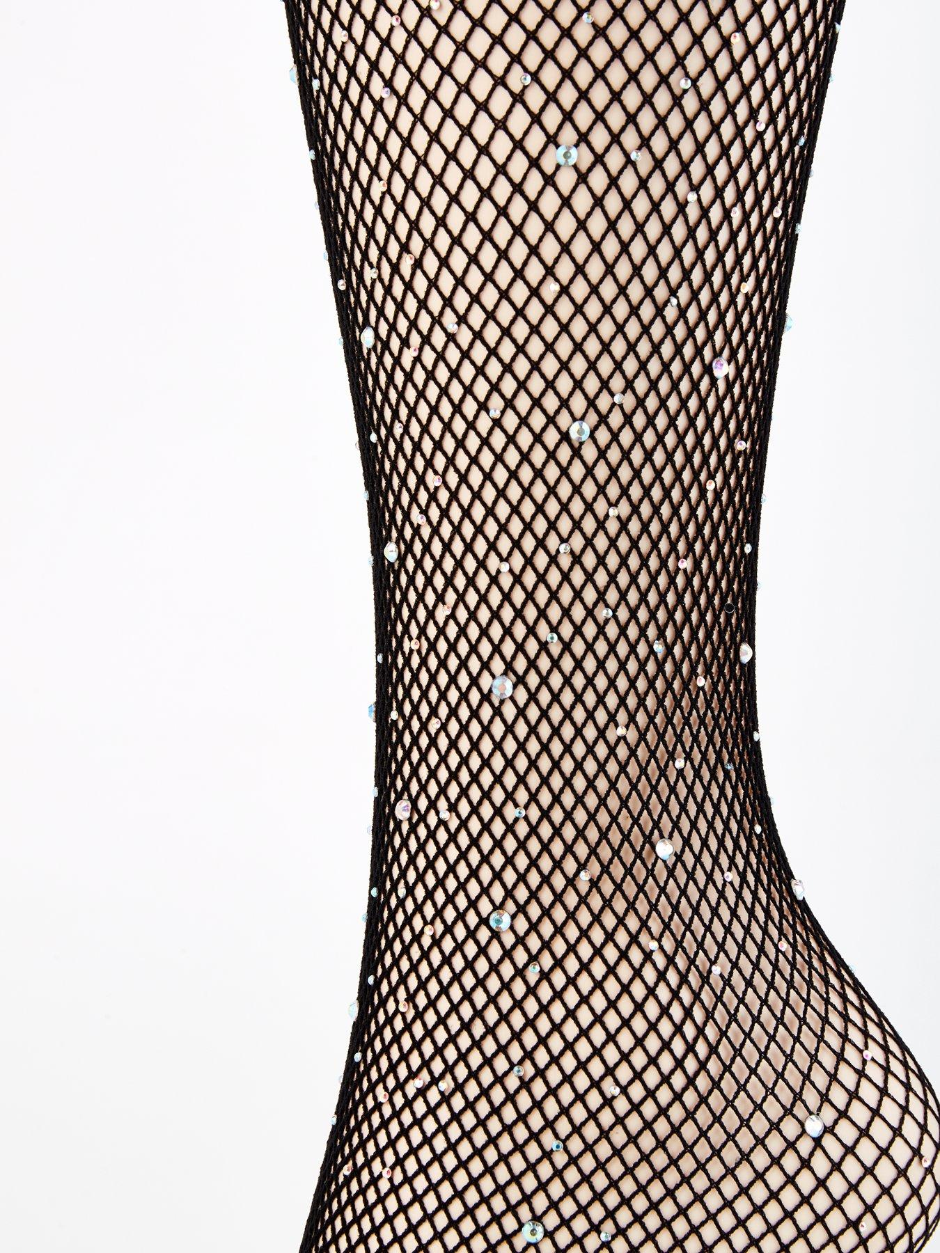 pieces-fishnet-glitter-tights-blackoutfit