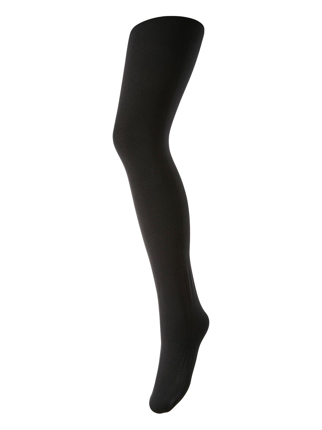 pieces-fleece-tights-black