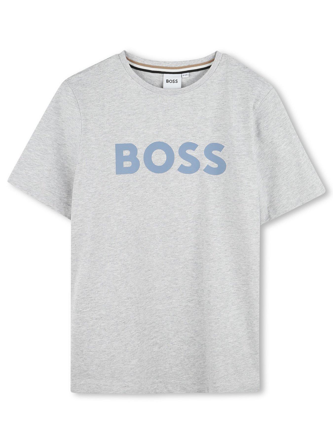 boss-boys-short-sleeve-large-logo-t-shirt-grey