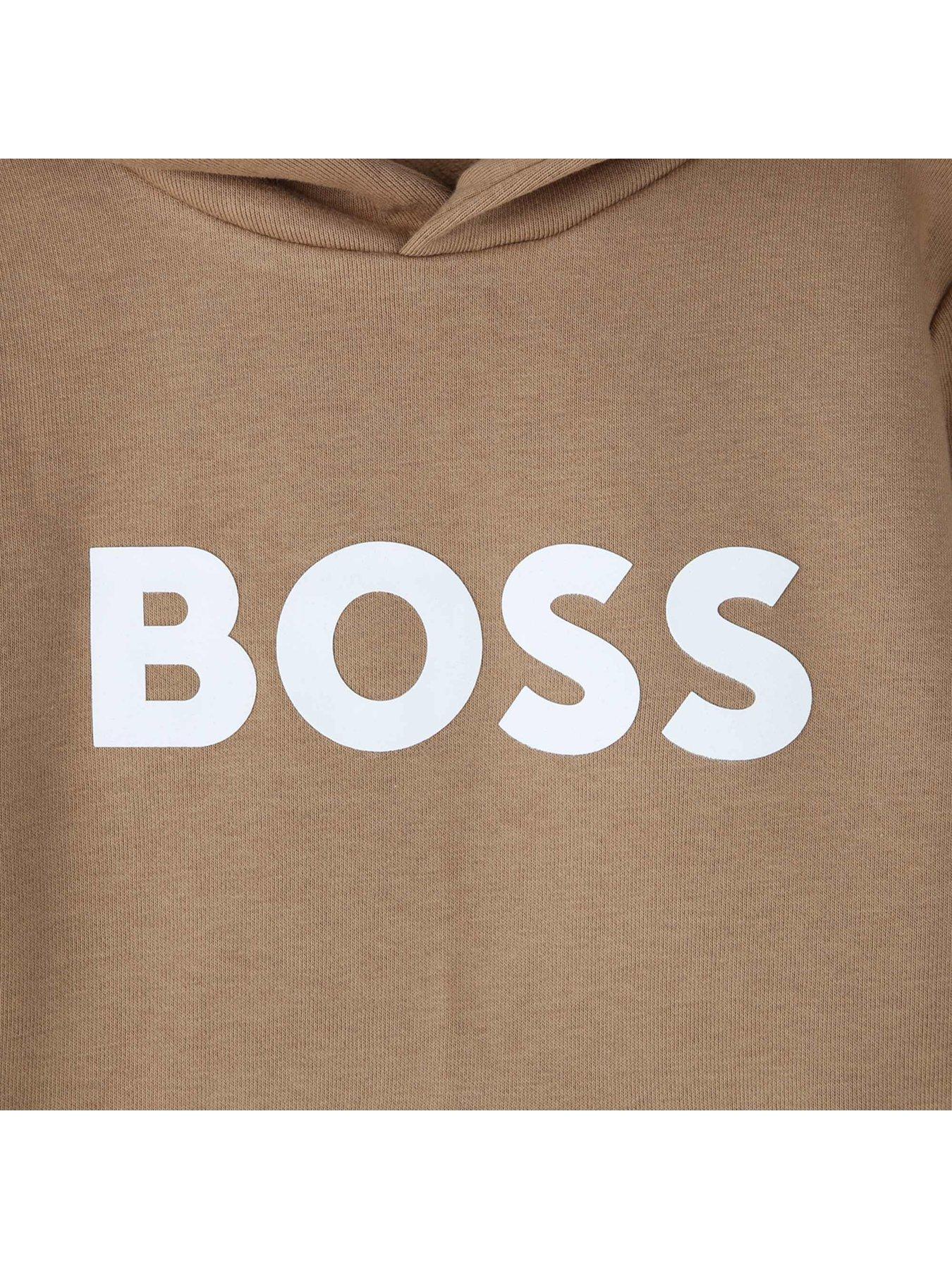 boss-boys-logo-hoodie-beigeoutfit