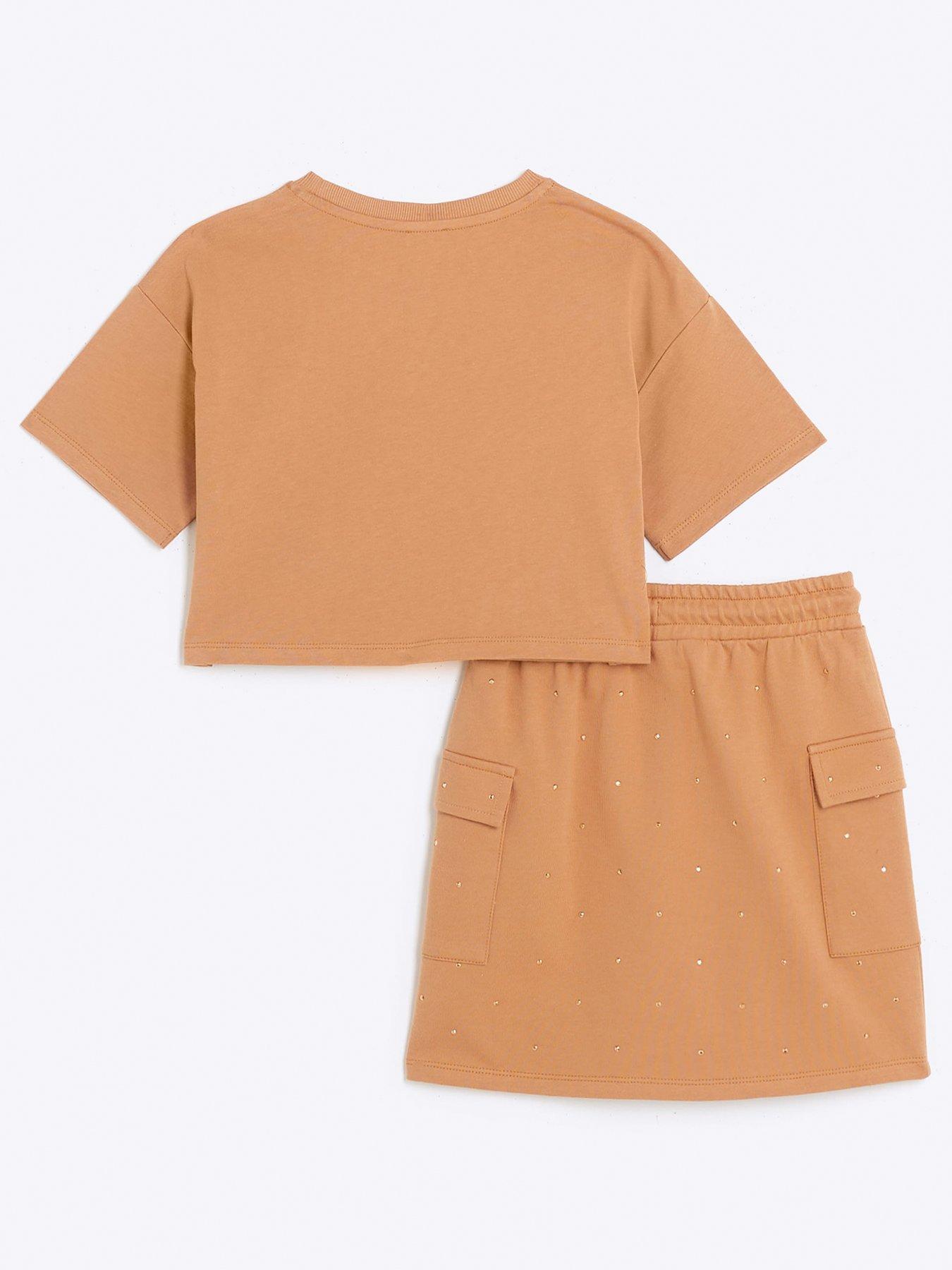 river-island-girls-diamante-t-shirt-and-skirt-set-beigeback