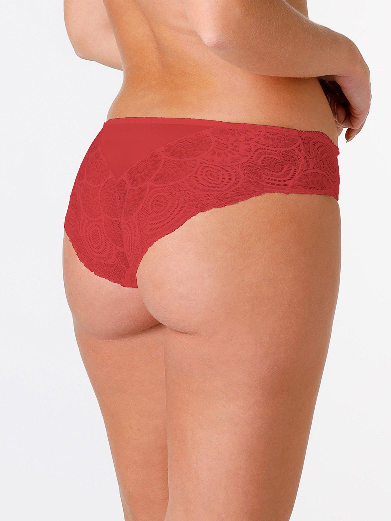 wonderbra-refined-glamour-shorty-brick-redstillFront