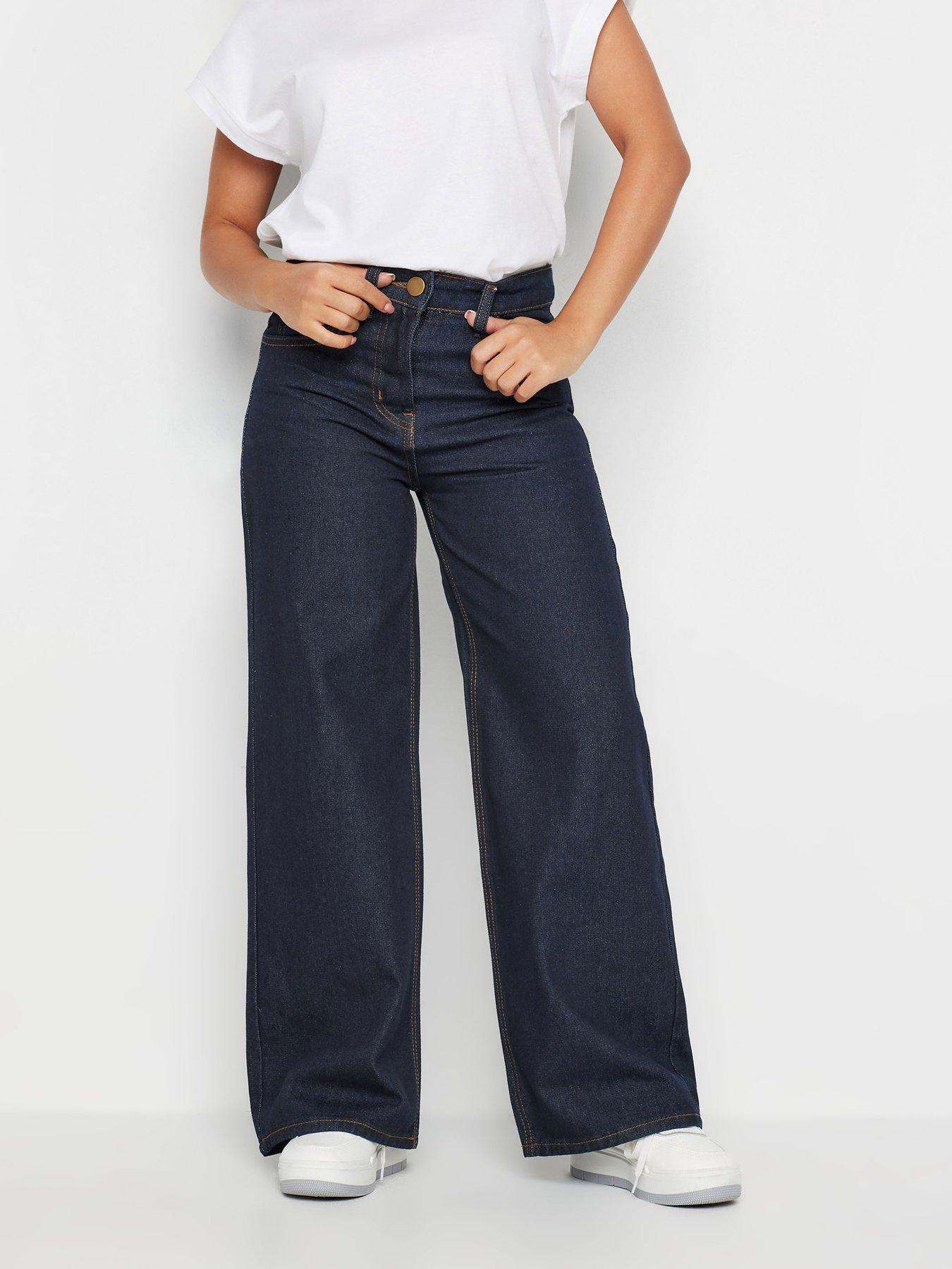 PixieGirl Petite Wide Leg Jeans - Blue