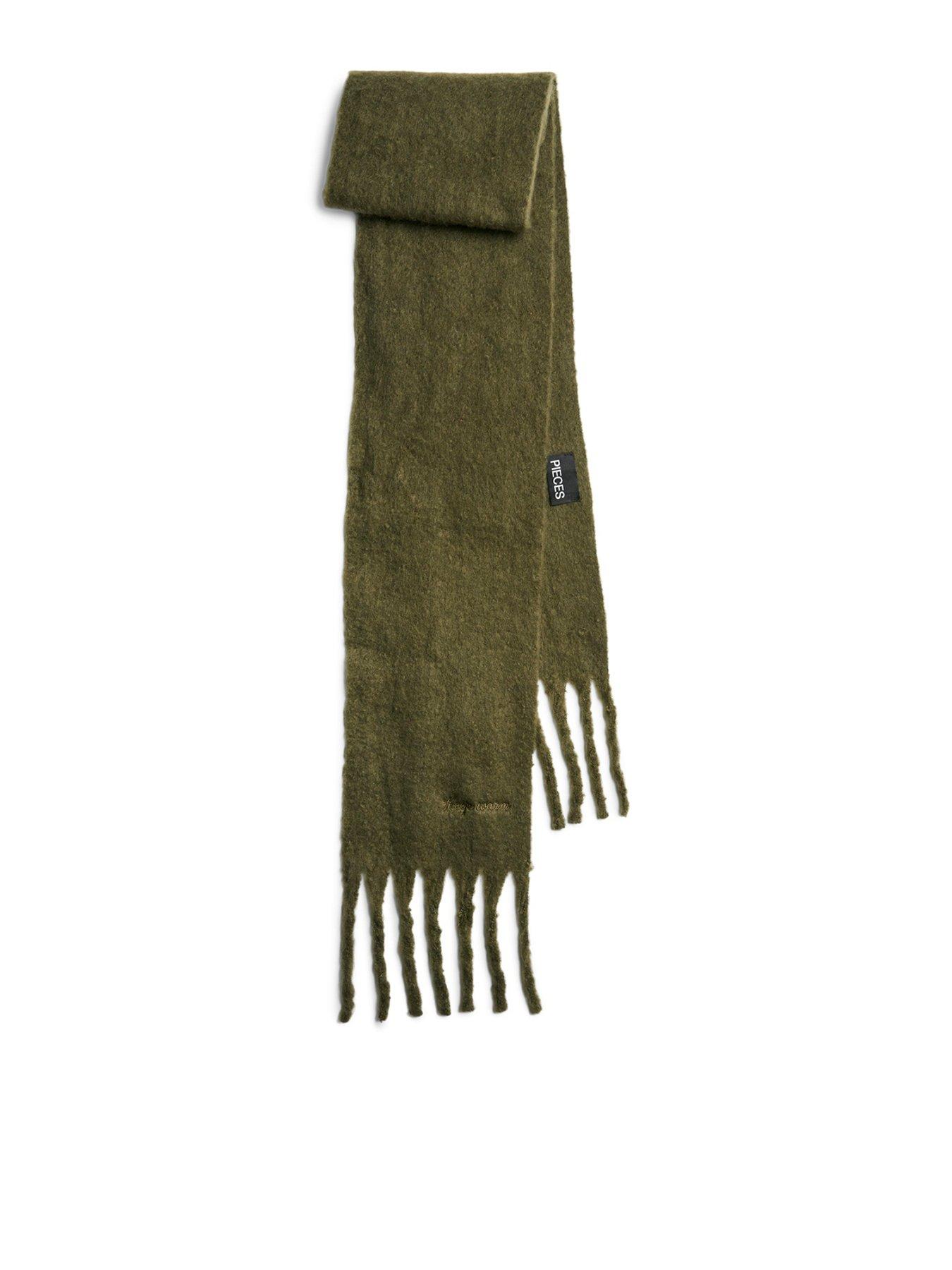 pieces-long-fringe-scarf-green