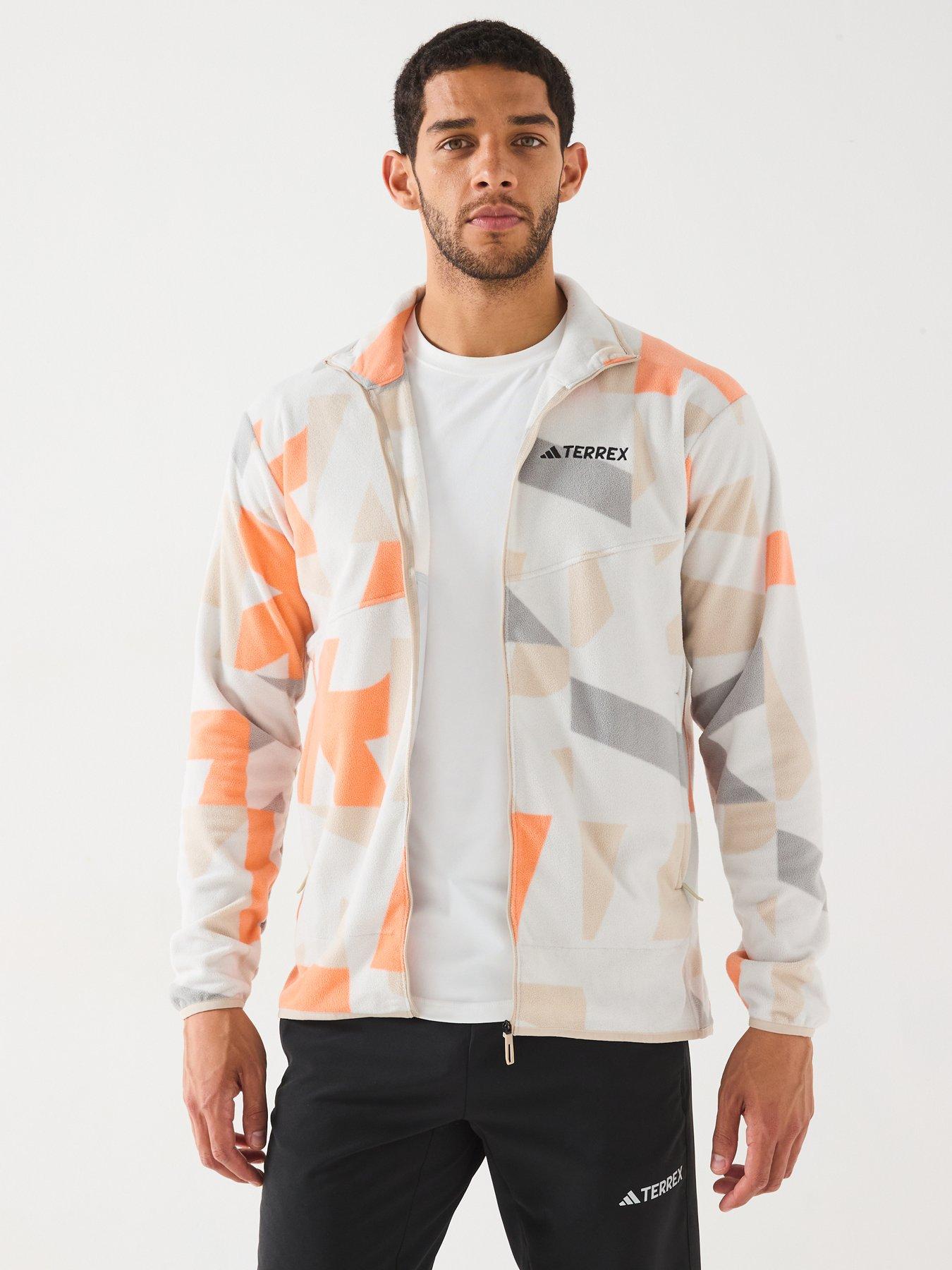 adidas-terrex-mens-mountain-printed-full-zip-fleece--orangedetail