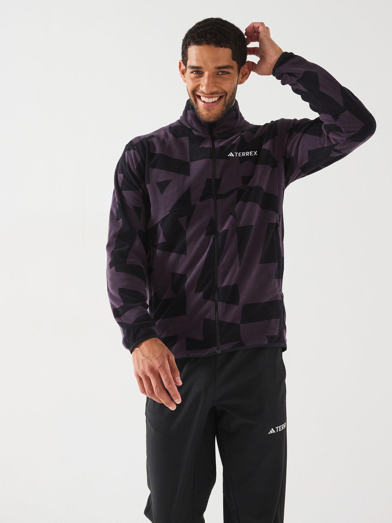 adidas-terrex-mens-mountain-printed-full-zip-fleece--purple