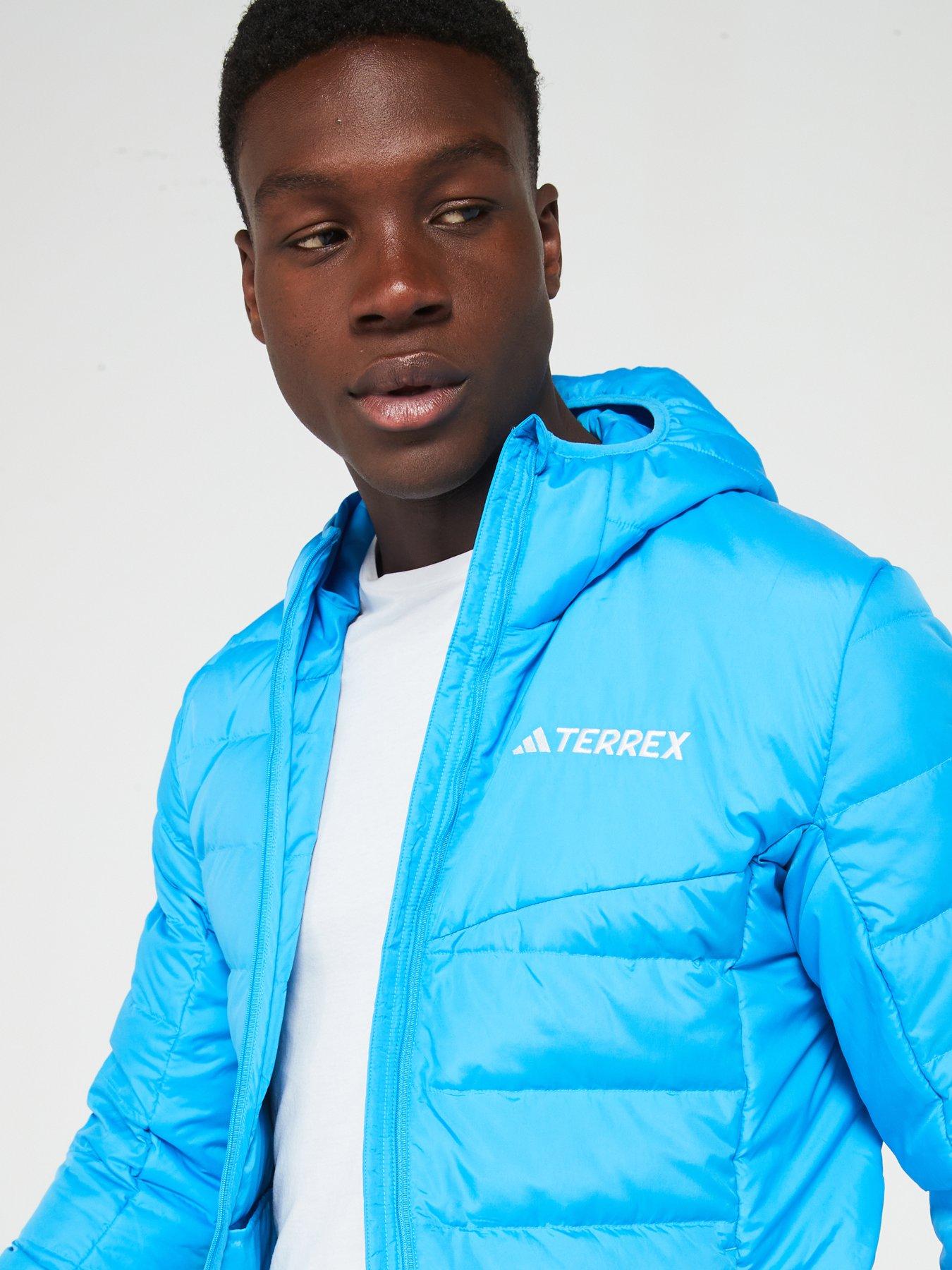 adidas-terrex-mens-mounatain-down-hoooded-jacket--blueoutfit