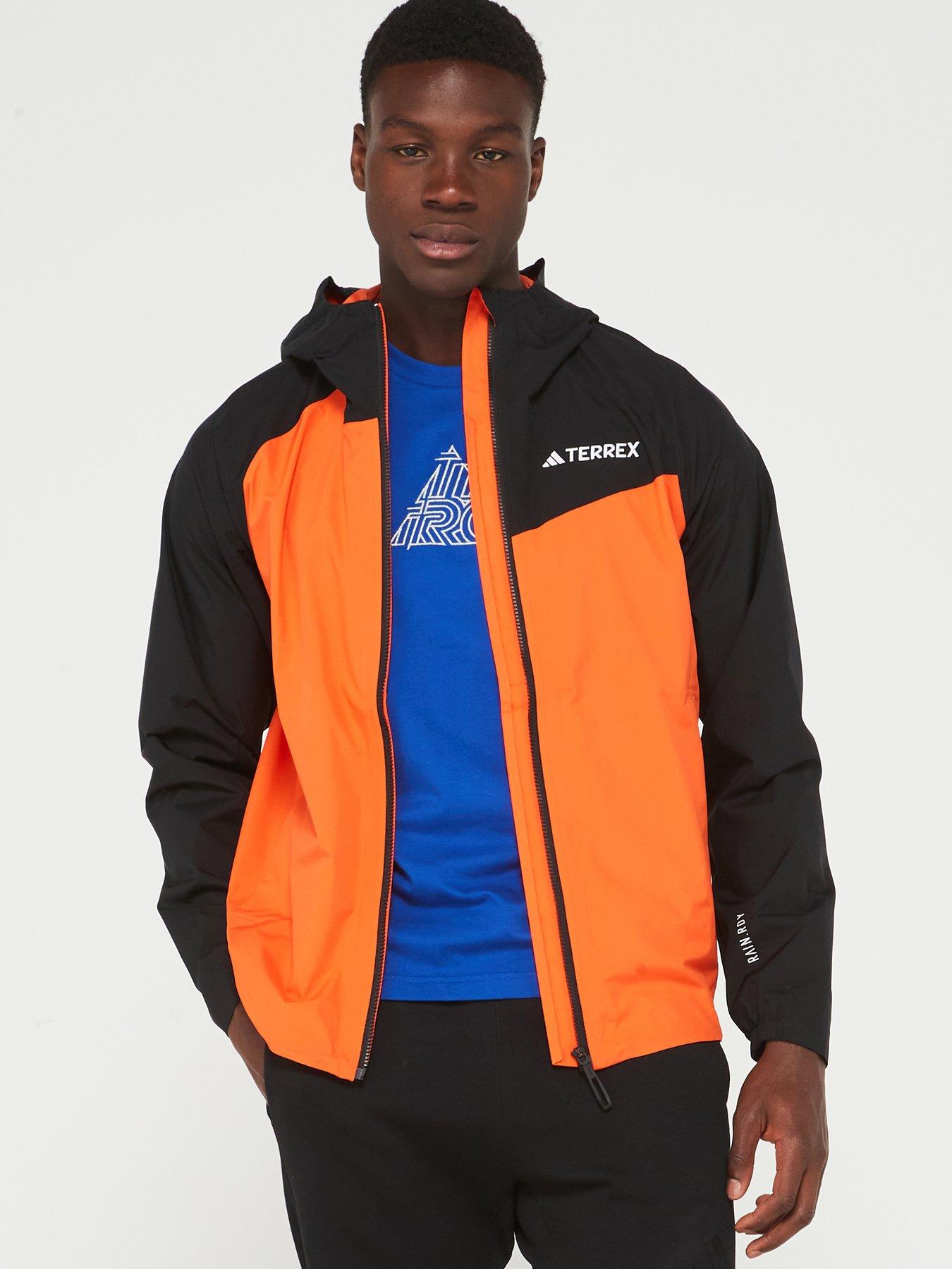 Mens black and red adidas jacket sale