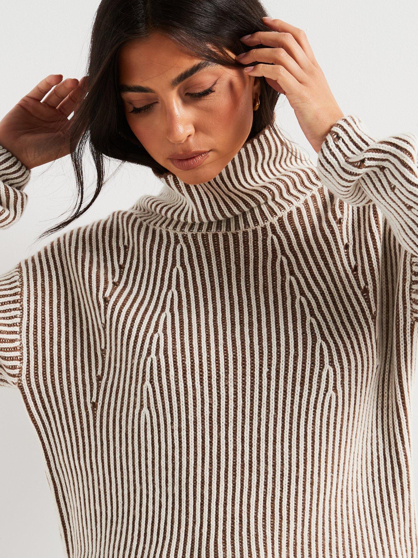 v-by-very-funnel-neck-contrast-pleated-jumper-with-woolnbsp-beigeoutfit