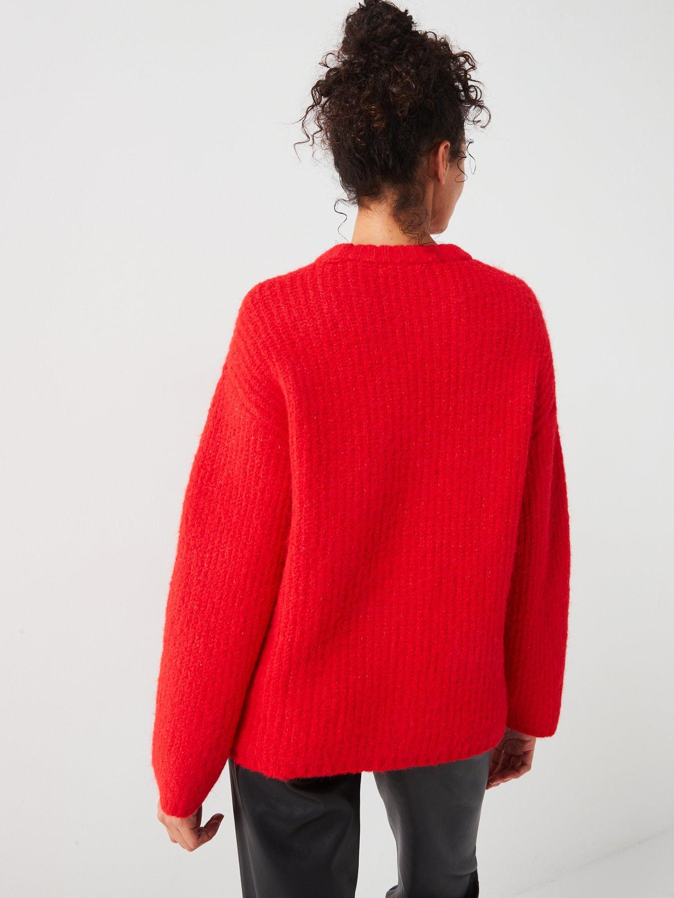 v-by-very-relaxed-fit-oversized-jumper-with-wool-redstillFront