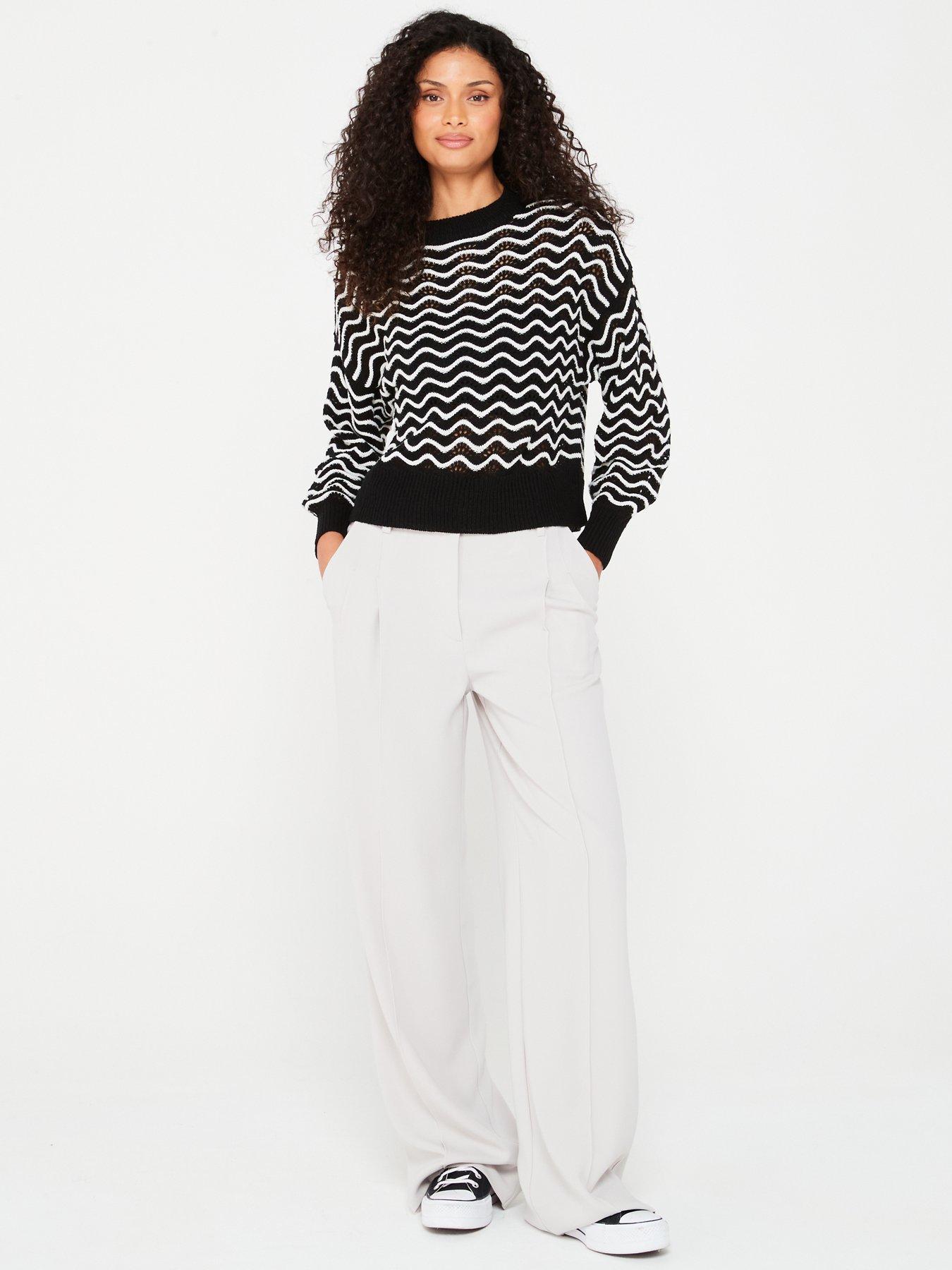 jdy-swirl-stripe-jumper-blackback