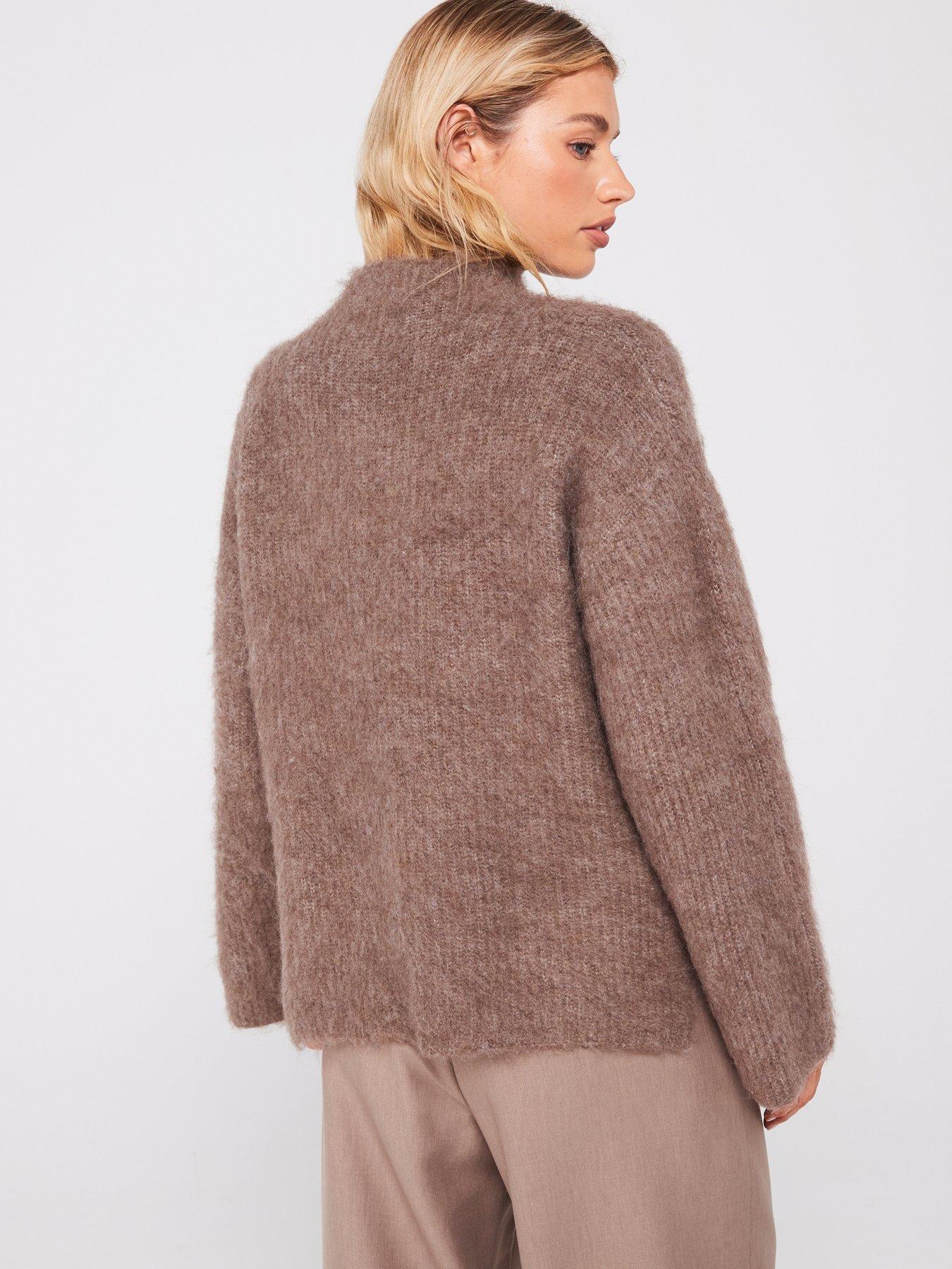 pieces-high-neck-knitted-jumper-beigestillFront