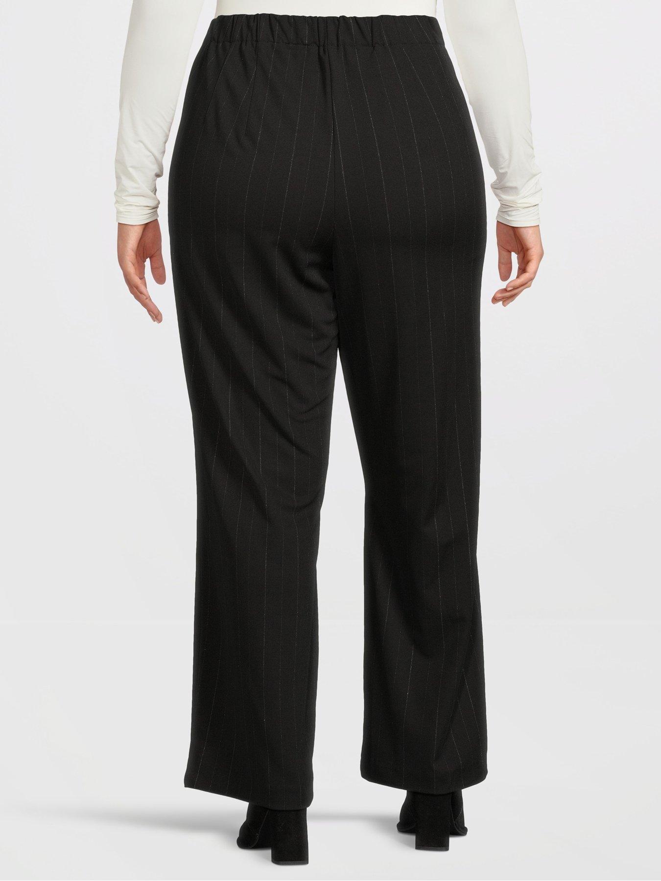 vero-moda-curve-high-waist-stripe-pant-blackstillFront