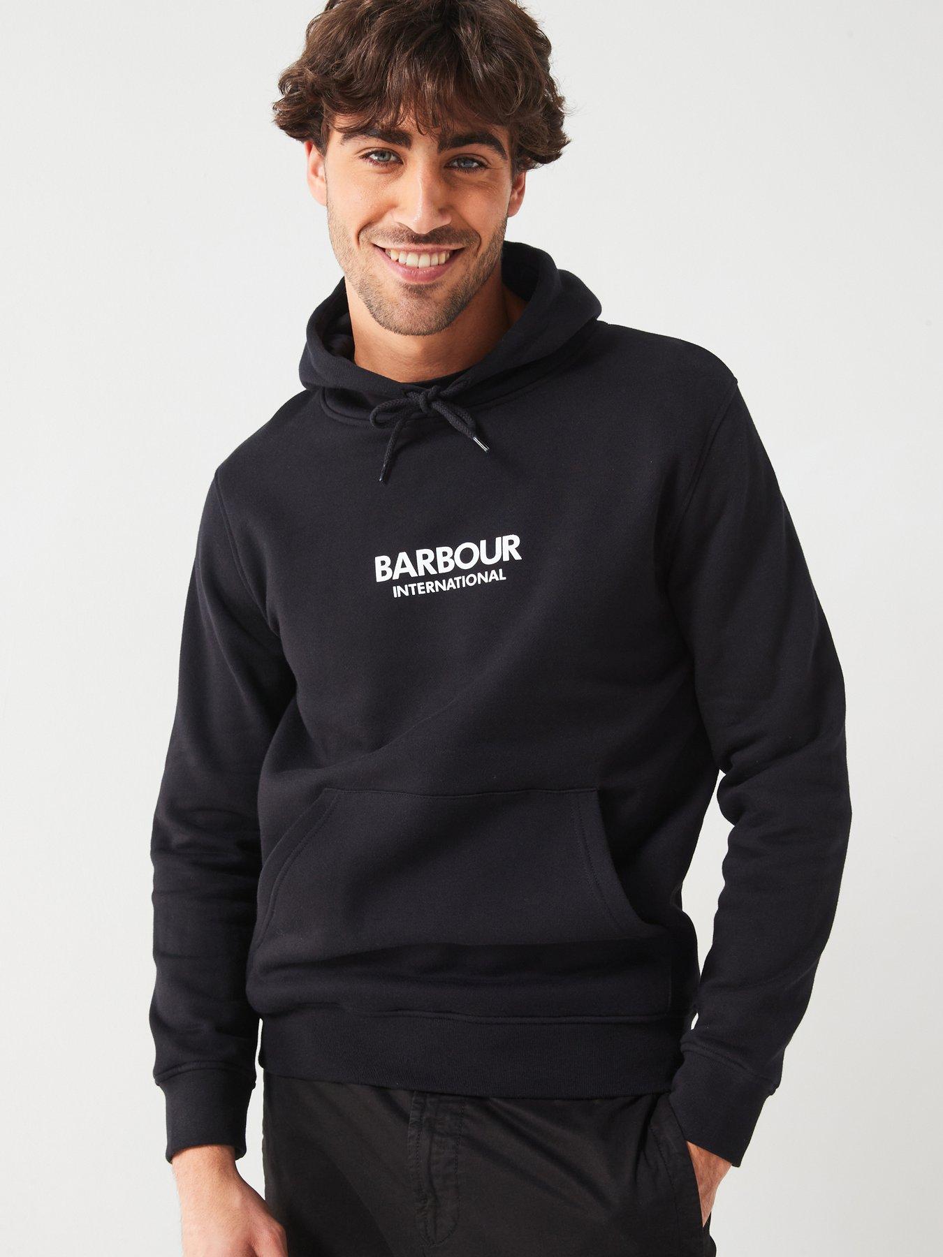 barbour-international-barbour-international-exclusive-mapped-overhead-hoodie-blackfront