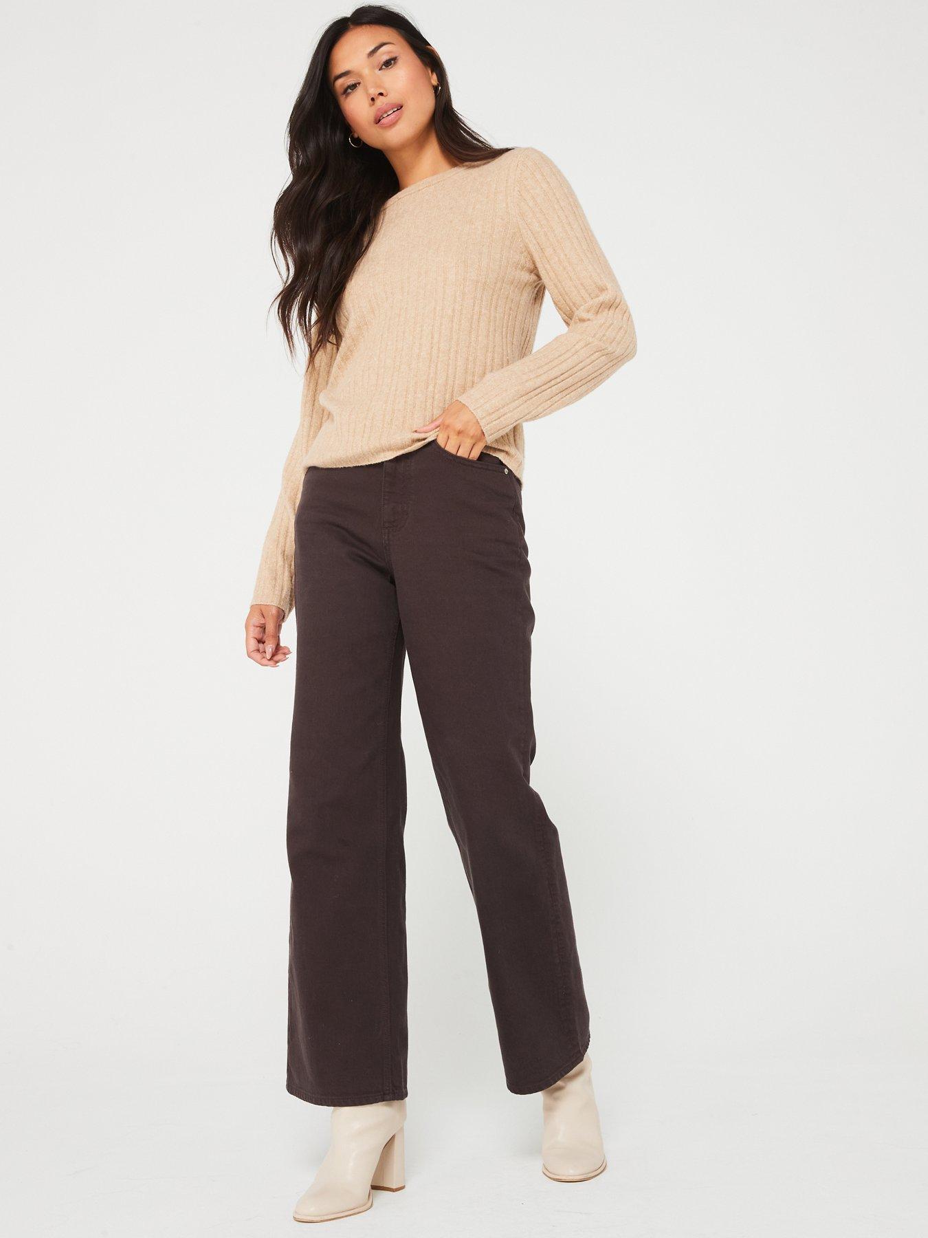 only-round-neck-long-sleeve-jumper-beigeback