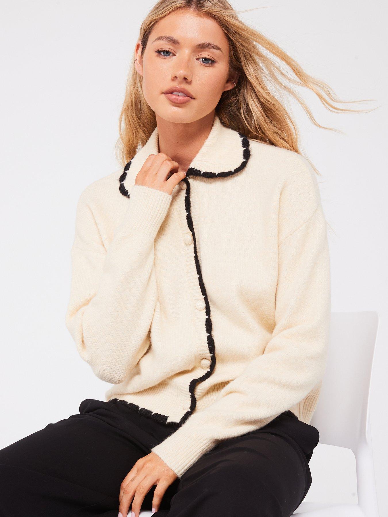 vero-moda-long-sleeve-collar-cardigan-creamoutfit