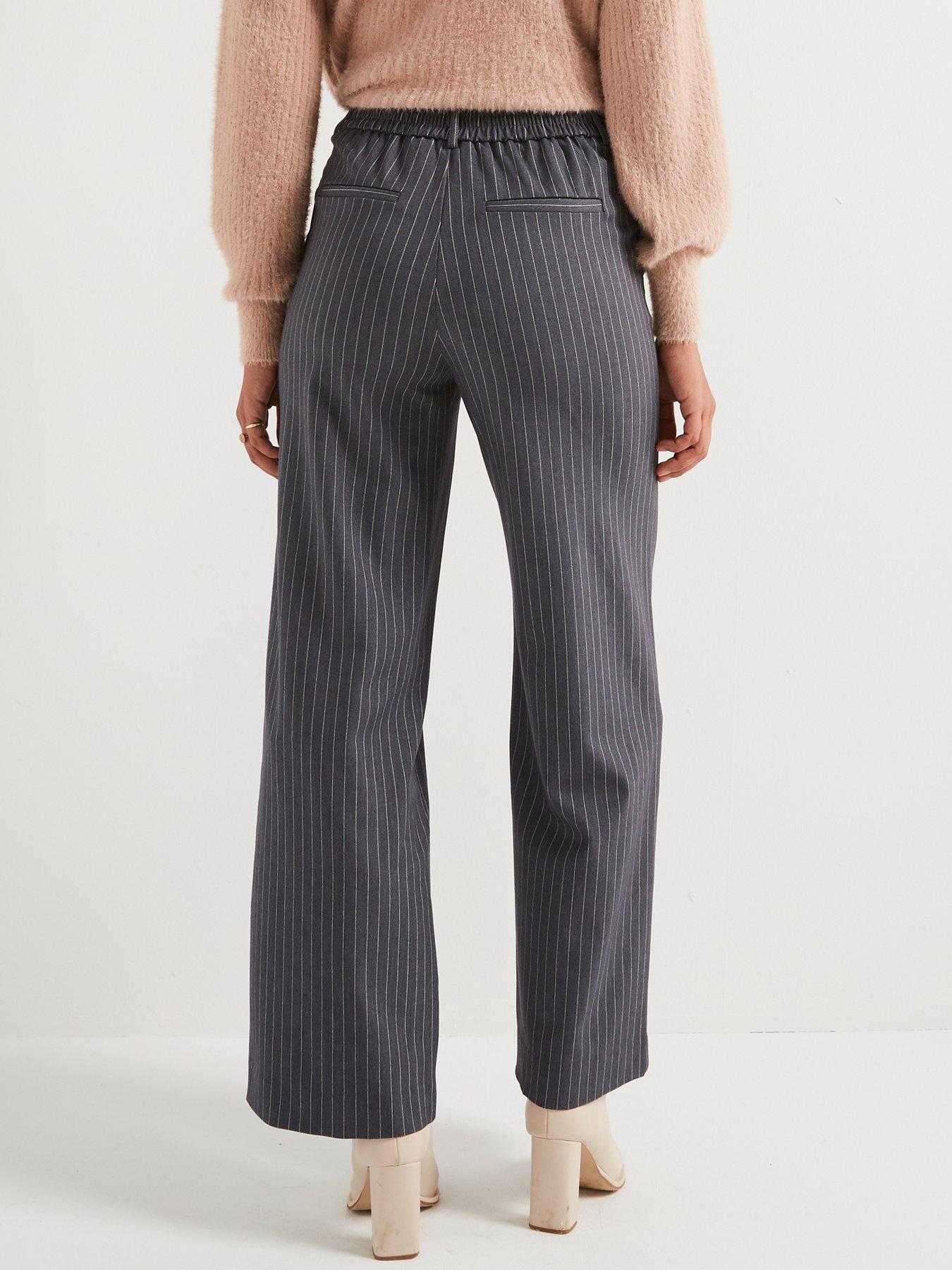 vila-pin-stripe-high-waist-wide-leg-pant-greystillFront