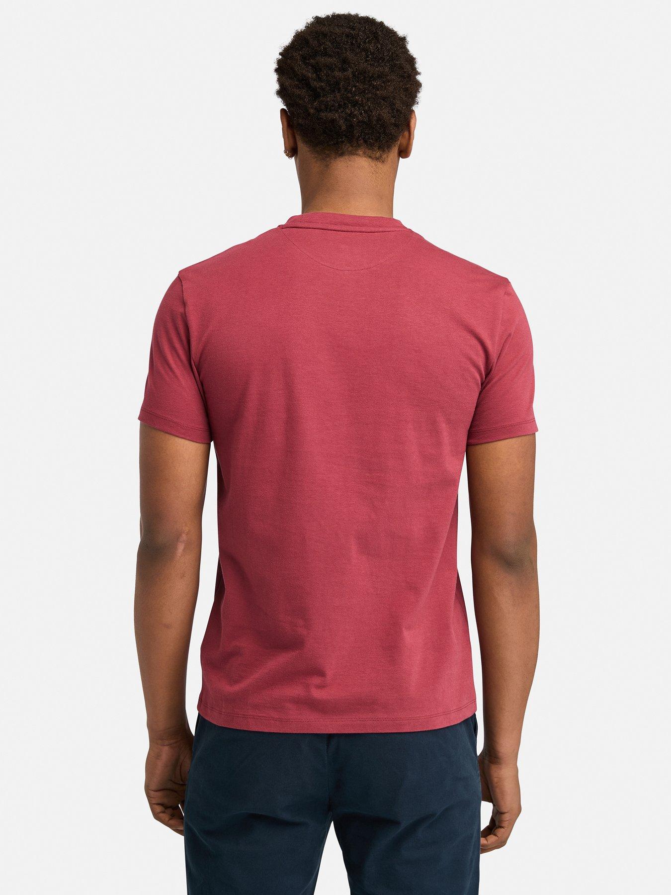 timberland-ss-dunstan-river-logo-t-shirt-redstillFront