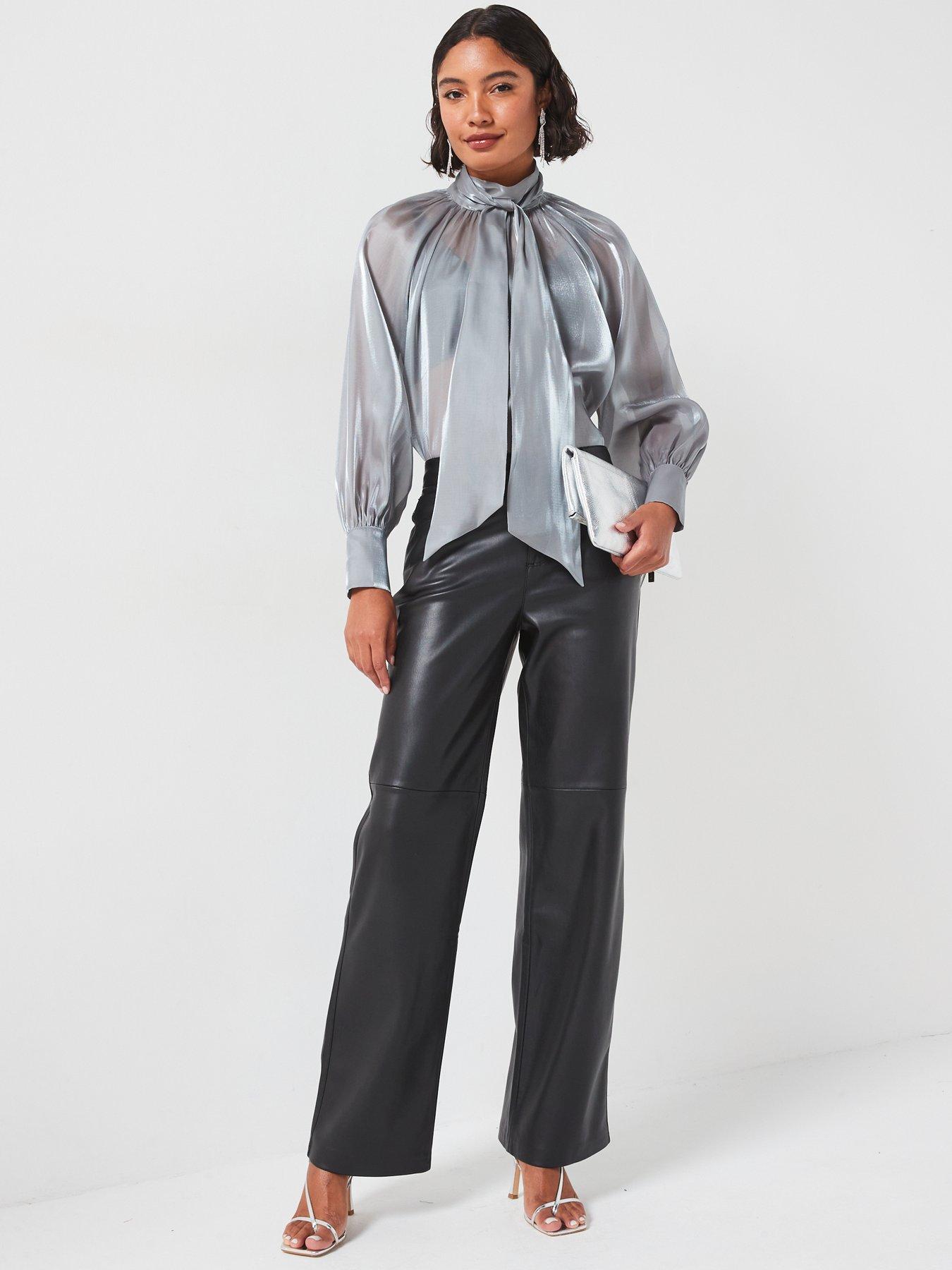 jdy-high-neck-bow-detail-blouse-silverback