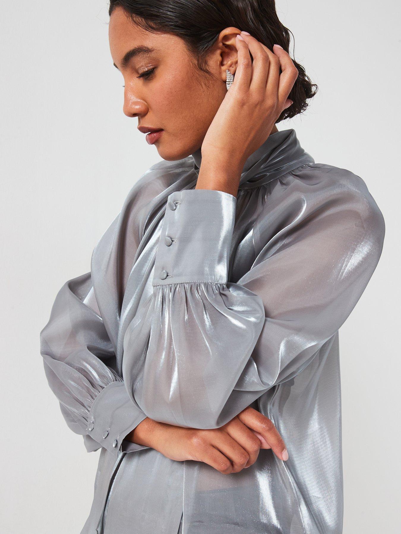 jdy-high-neck-bow-detail-blouse-silverdetail