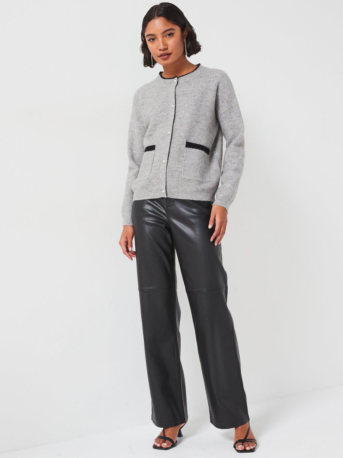 jdy-contrast-trim-button-cardigan-greyback