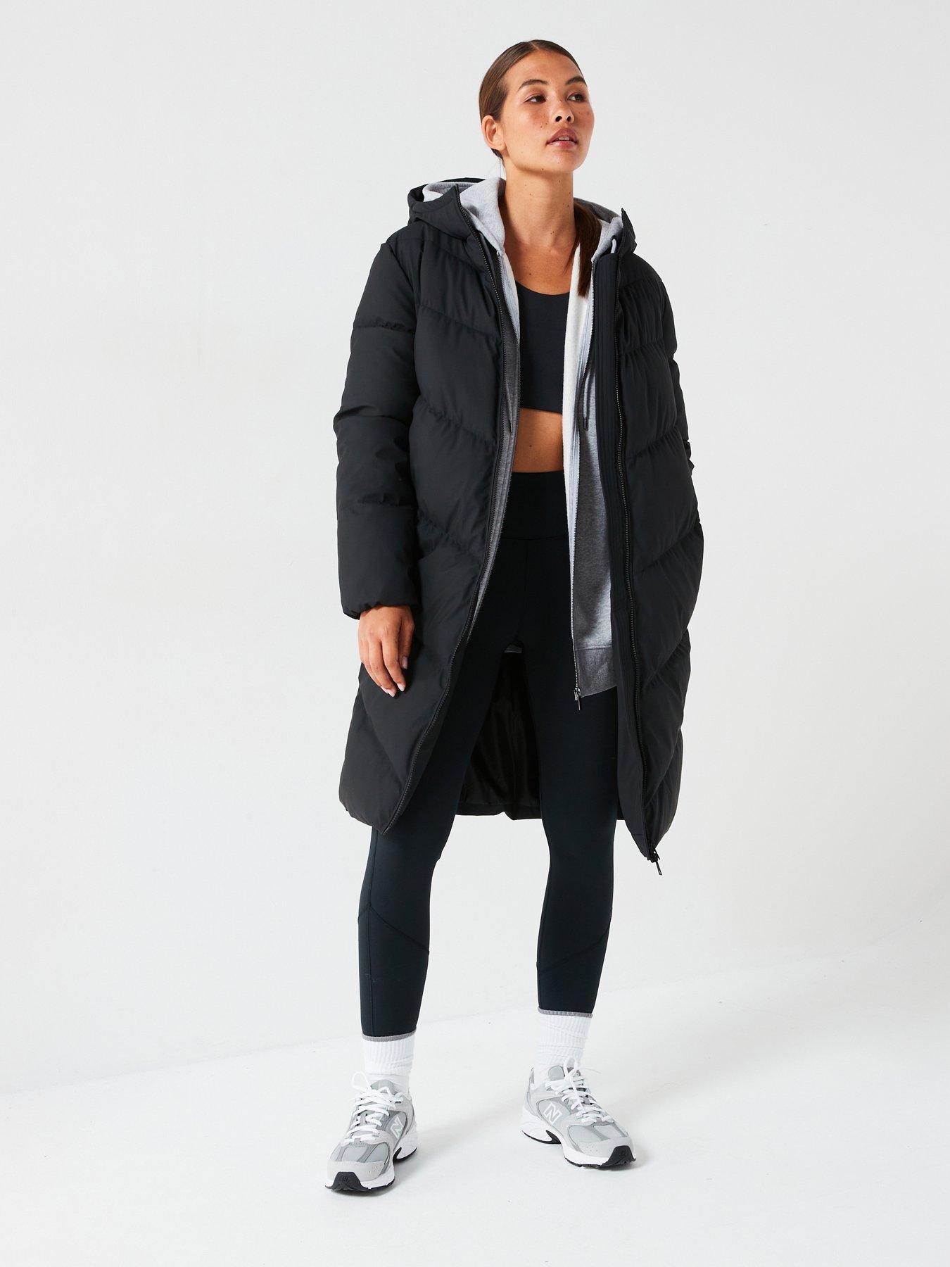 jdy-padded-longline-coat-black