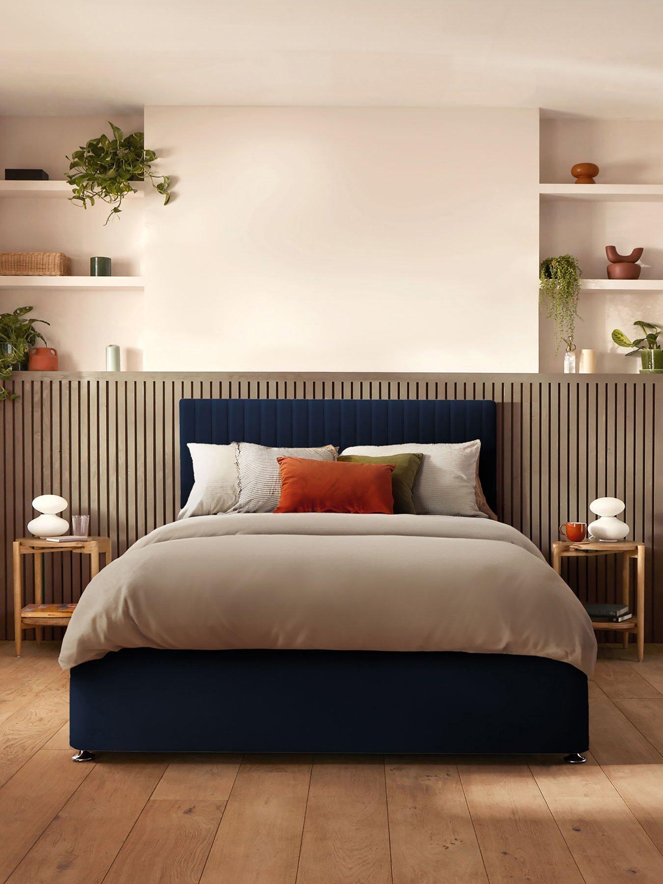 undefined Dusk Headboard - Velvet - Navy