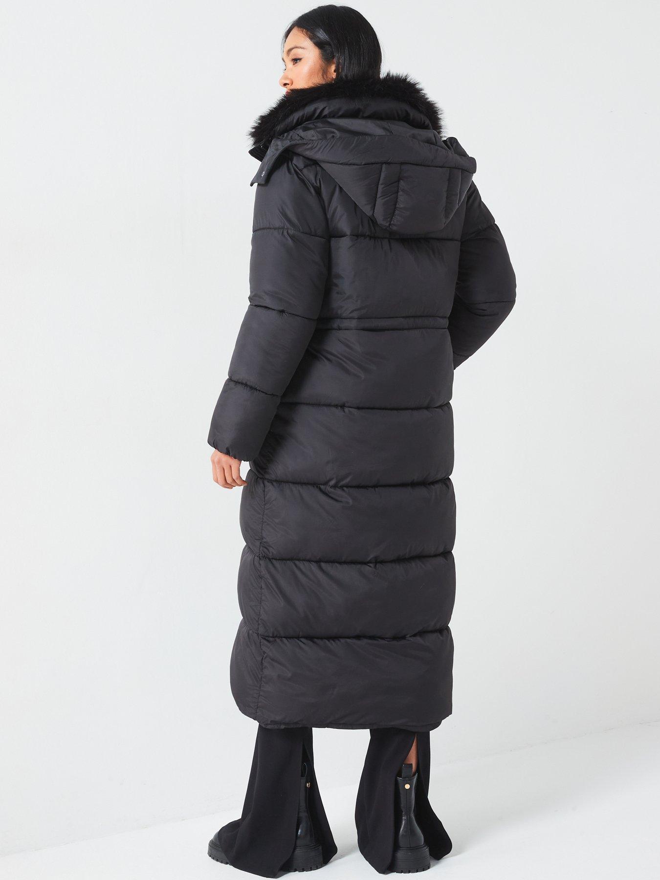 v-by-very-longline-padded-hooded-coat-with-faux-fur-trim-collar-blackstillFront